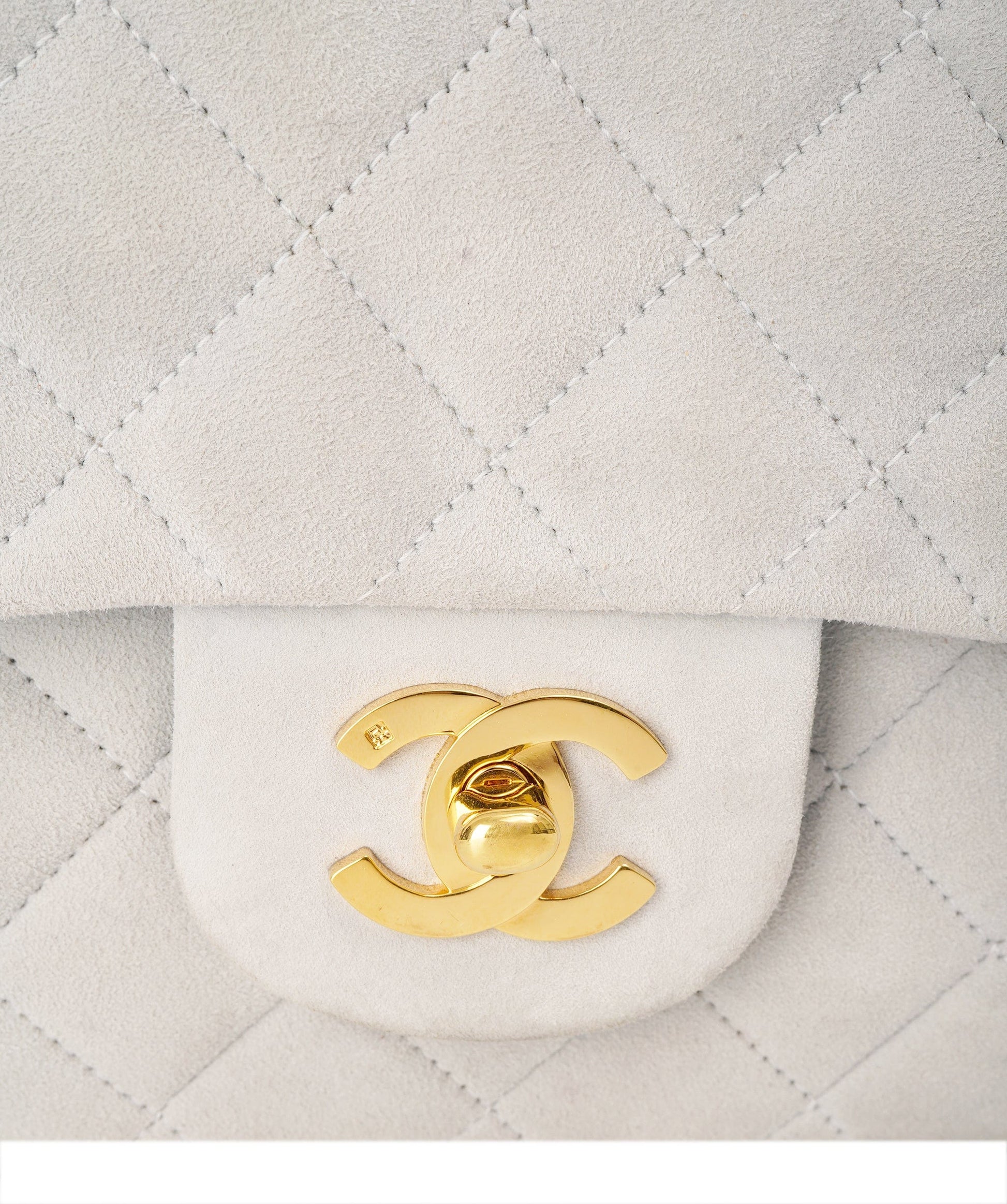 Chanel Suede Icy Blue Classic Flap with GHW - DBXS1764