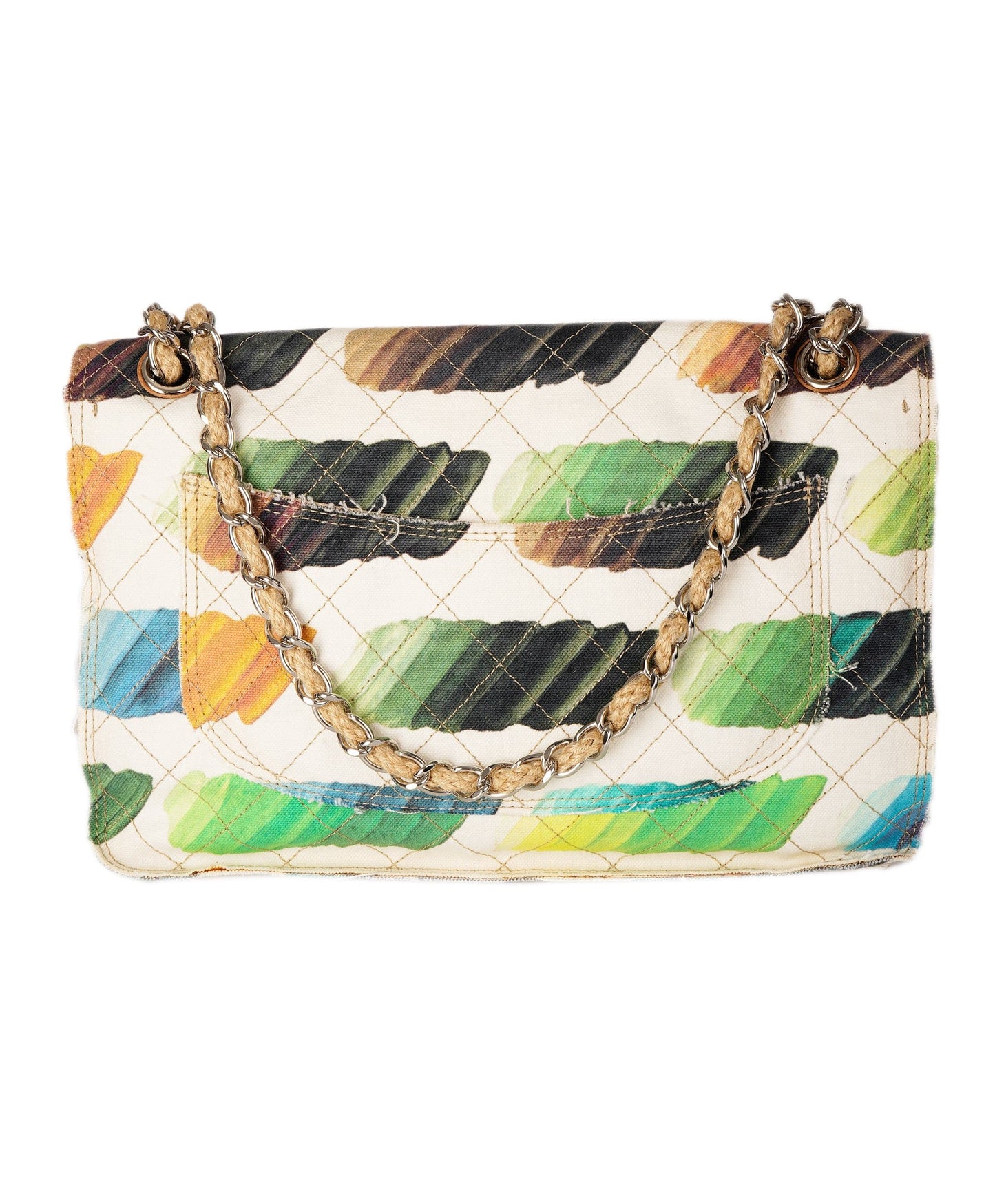 Chanel White Canvas with Multicoloured Pattern - DBXS1762