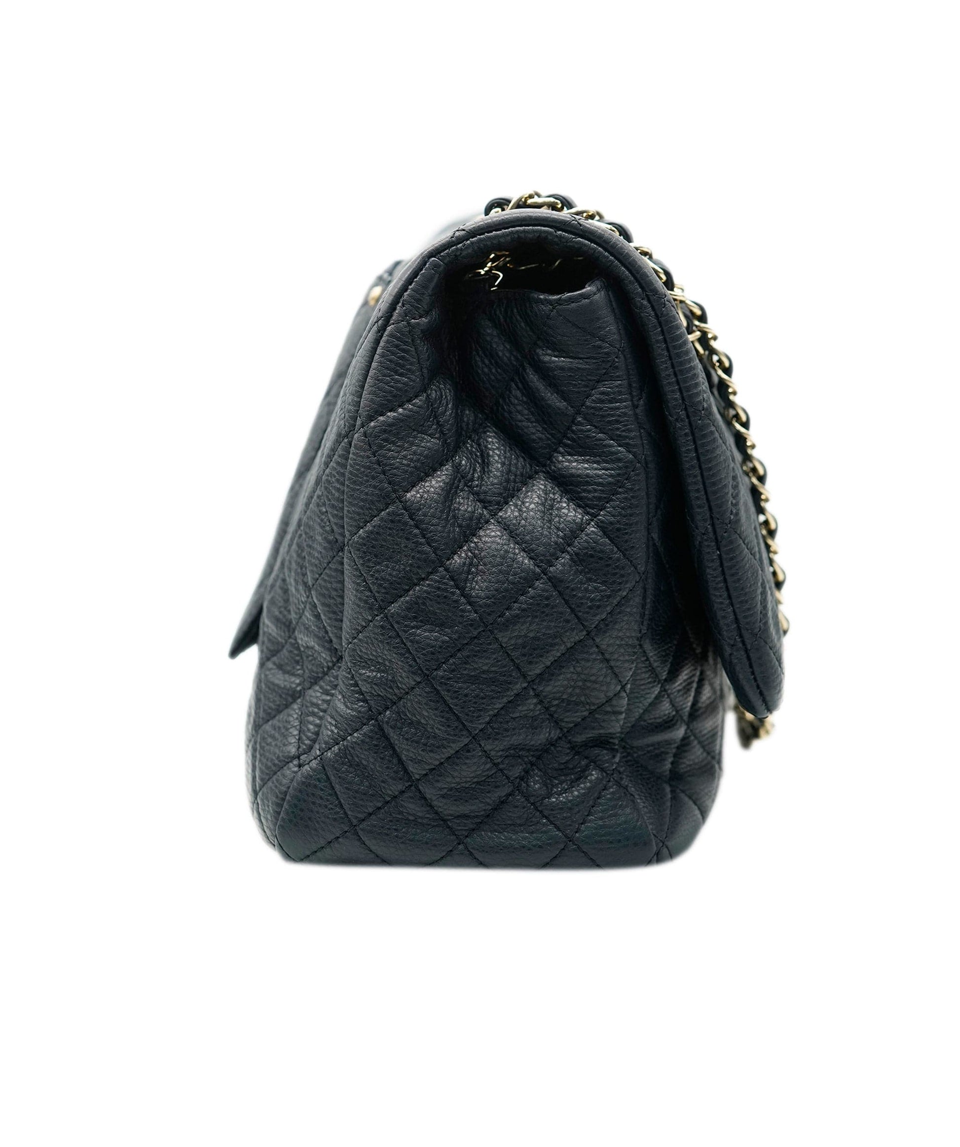 CHANEL XXL Airline Runway Travel NAVY Single Flap Bag  DBXS2108