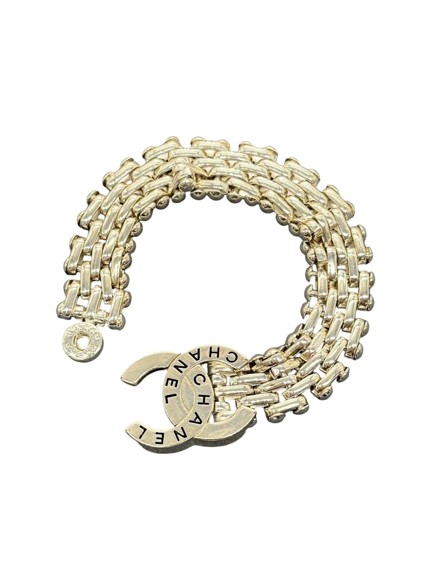 Chanel Silver CC Chain Bracelet