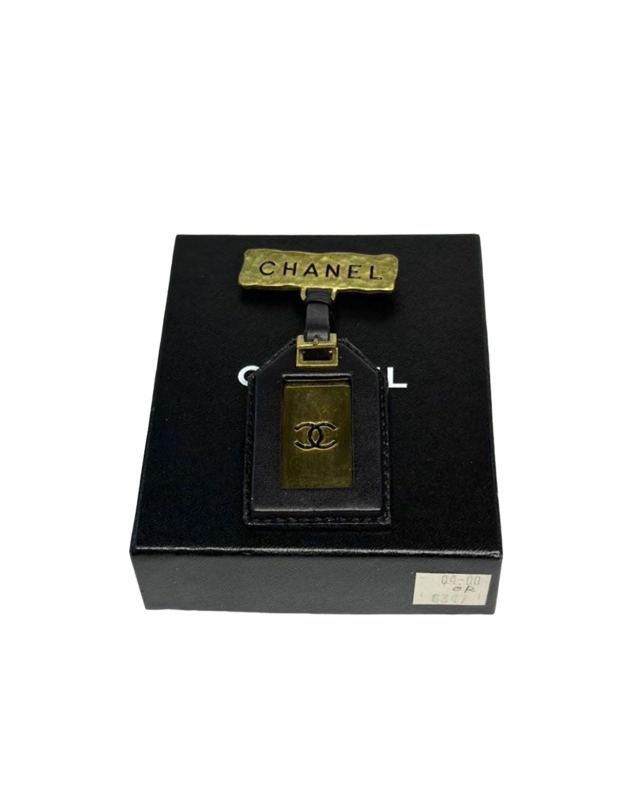 Chanel Name Tag Brooch 94P