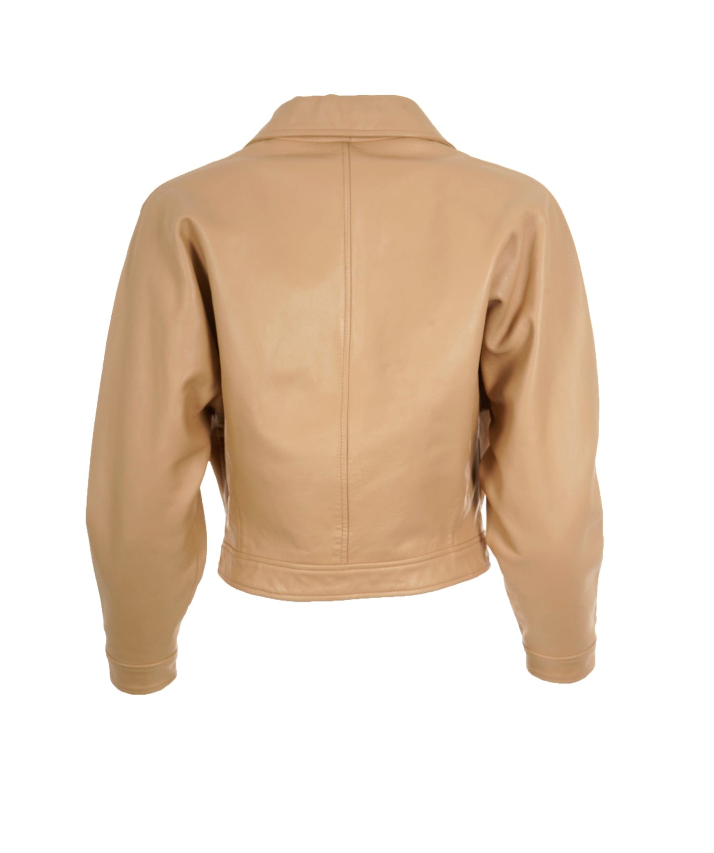 Chanel 017 #40 lambskin leather crop jacket  ASL9220
