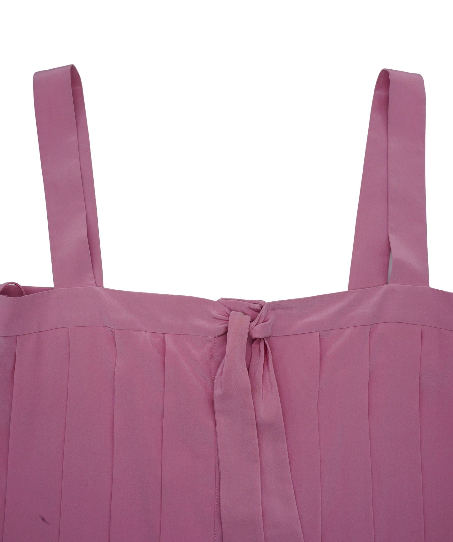 Chanel 100% Silk Pink Pleated Mini Dress ASL4603