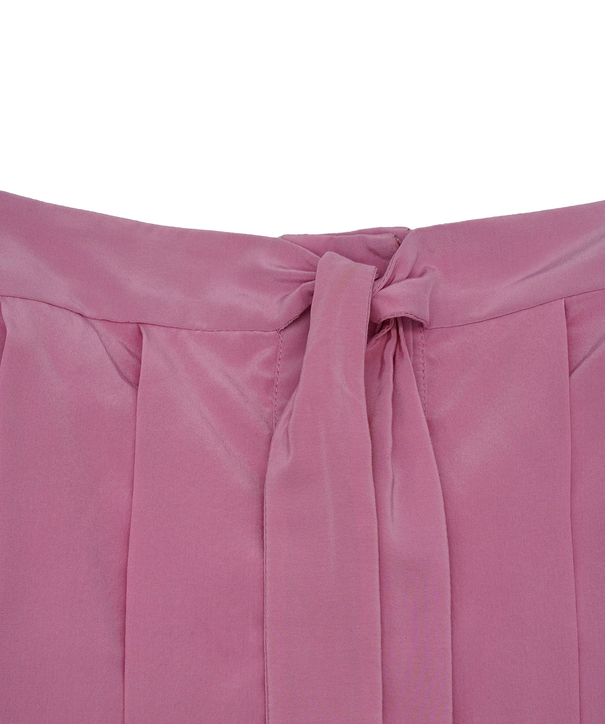 Chanel 100% Silk Pink Pleated Mini Dress ASL4603