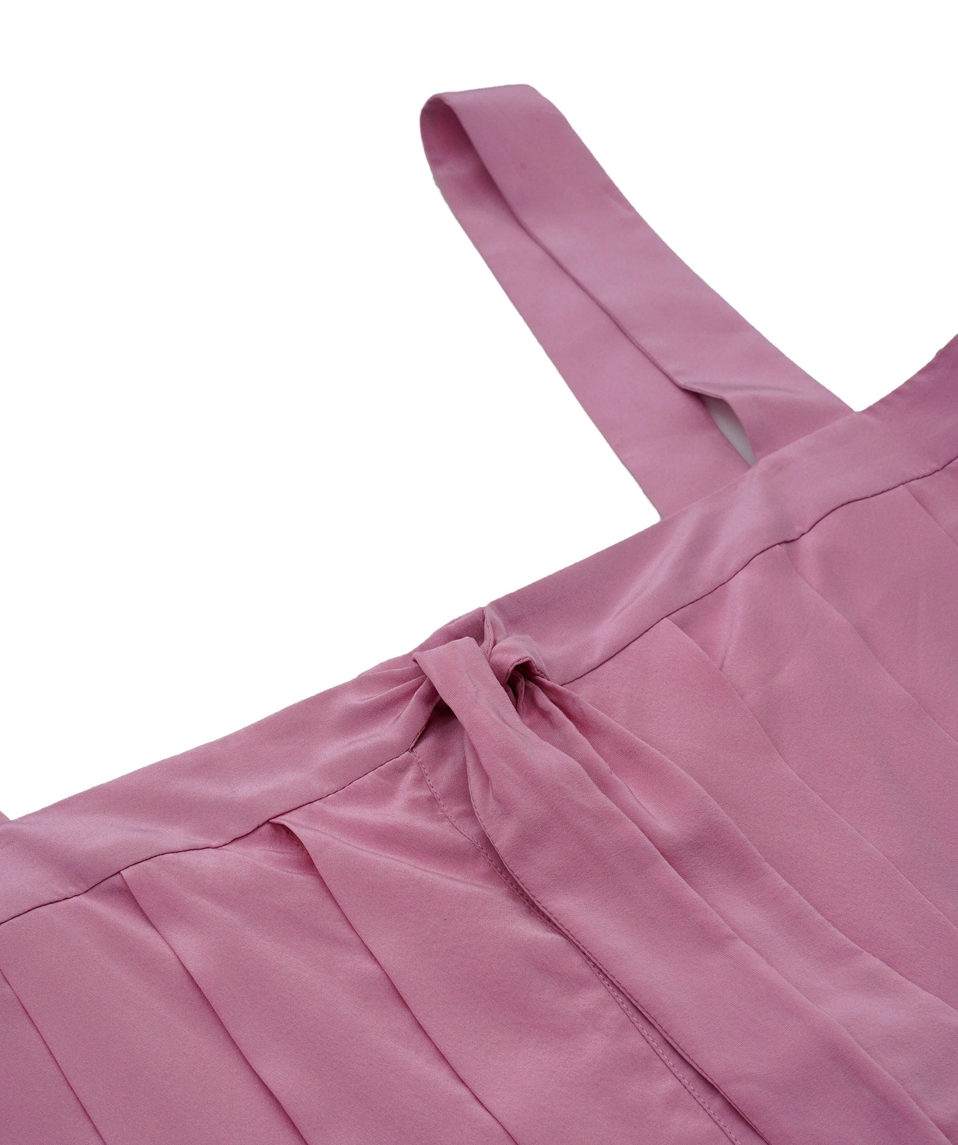 Chanel 100% Silk Pink Pleated Mini Dress ASL4603