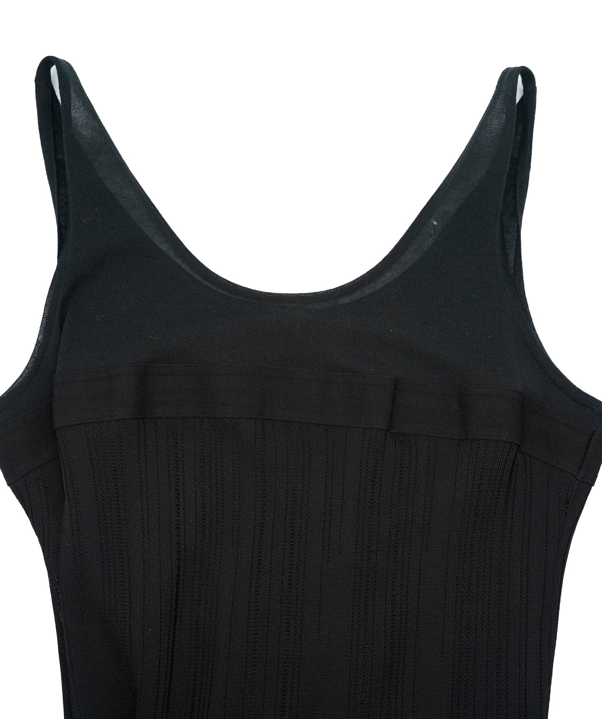 Chanel Black Jersey Chenille Dress ASL4601
