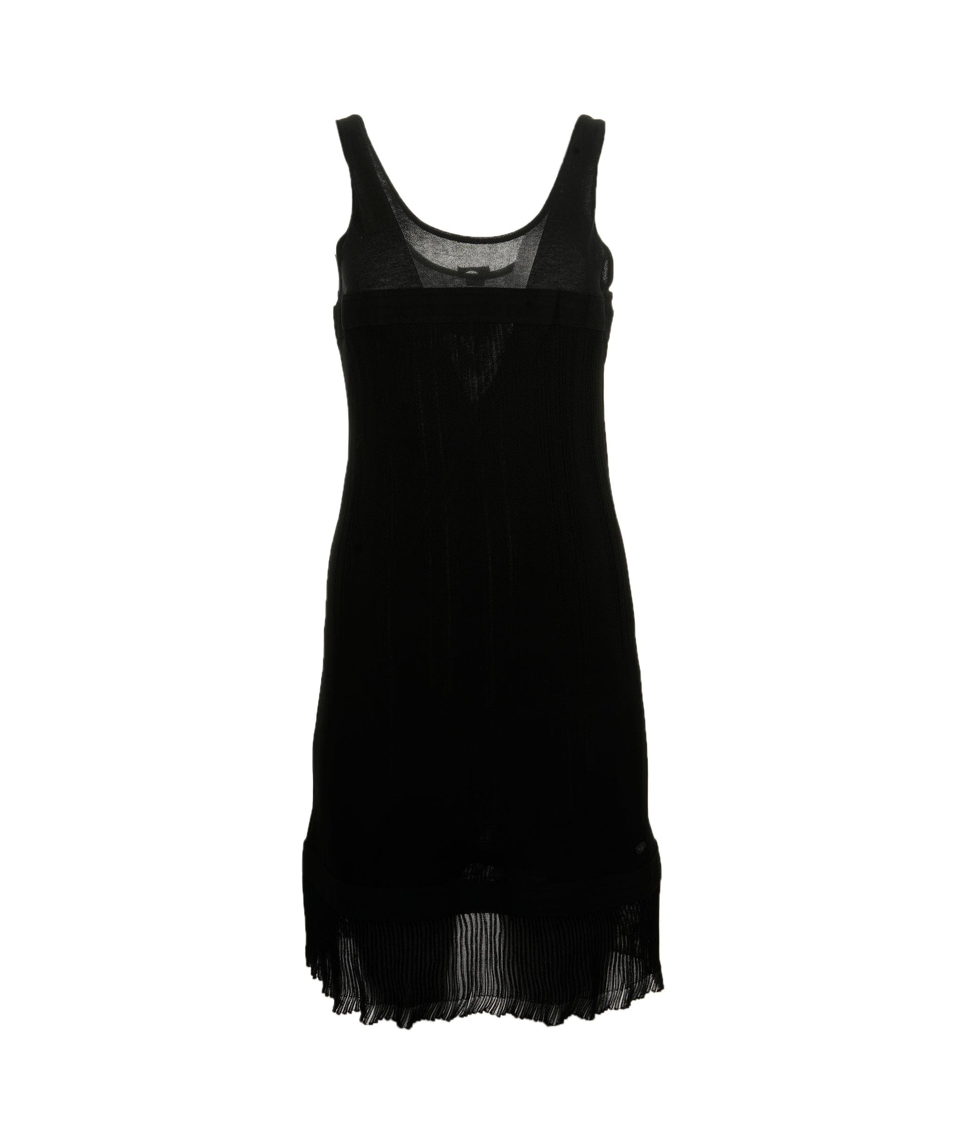 Chanel Black Jersey Chenille Dress ASL4601
