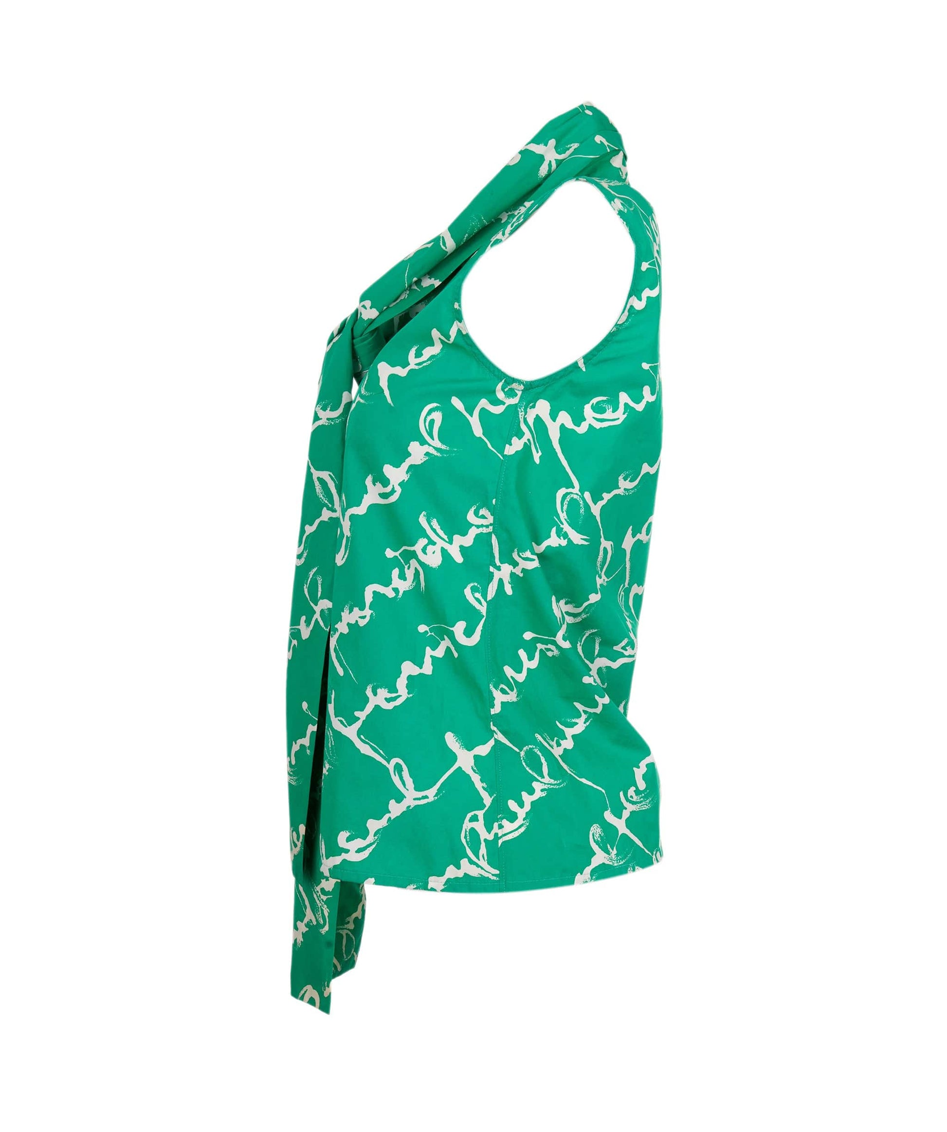 Chanel Bow Tie Shirt Green ASL4652