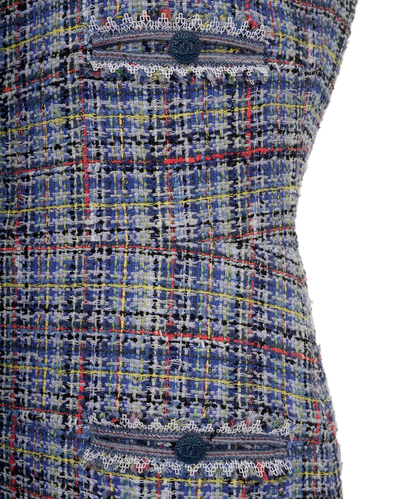 Chanel Dress tweed blue SS09 FR36  AVC1255