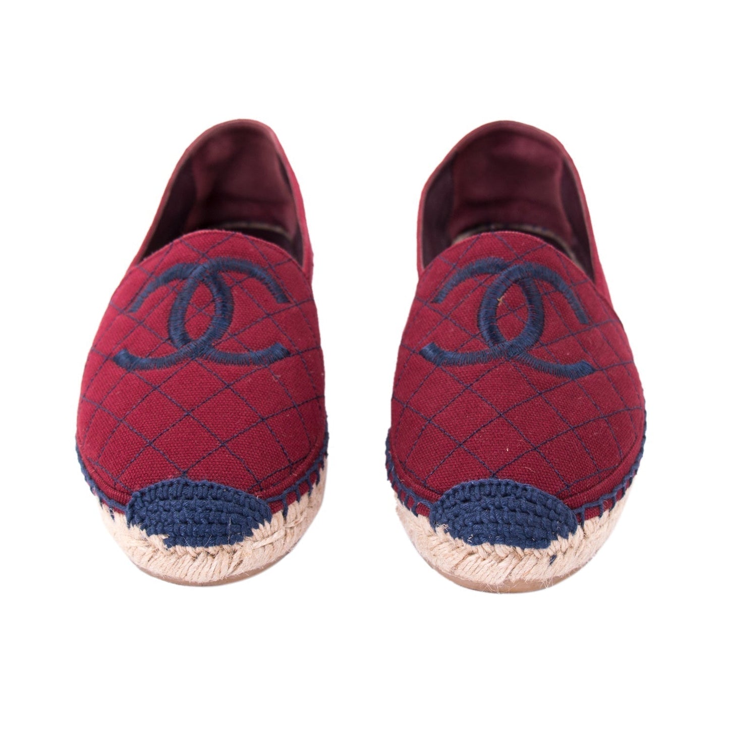 Chanel CC Canvas Espadrilles Flat