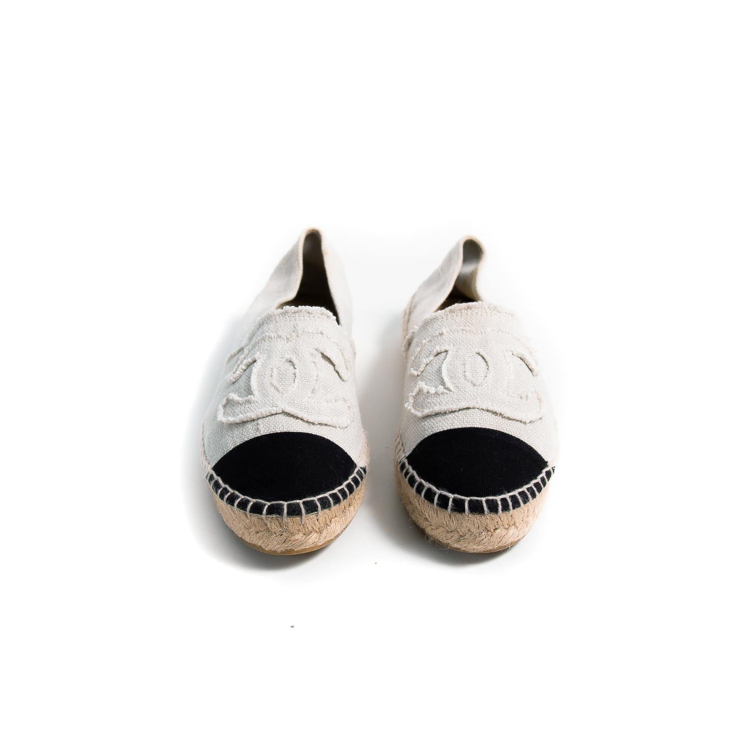Chanel CC Canvas Espadrilles