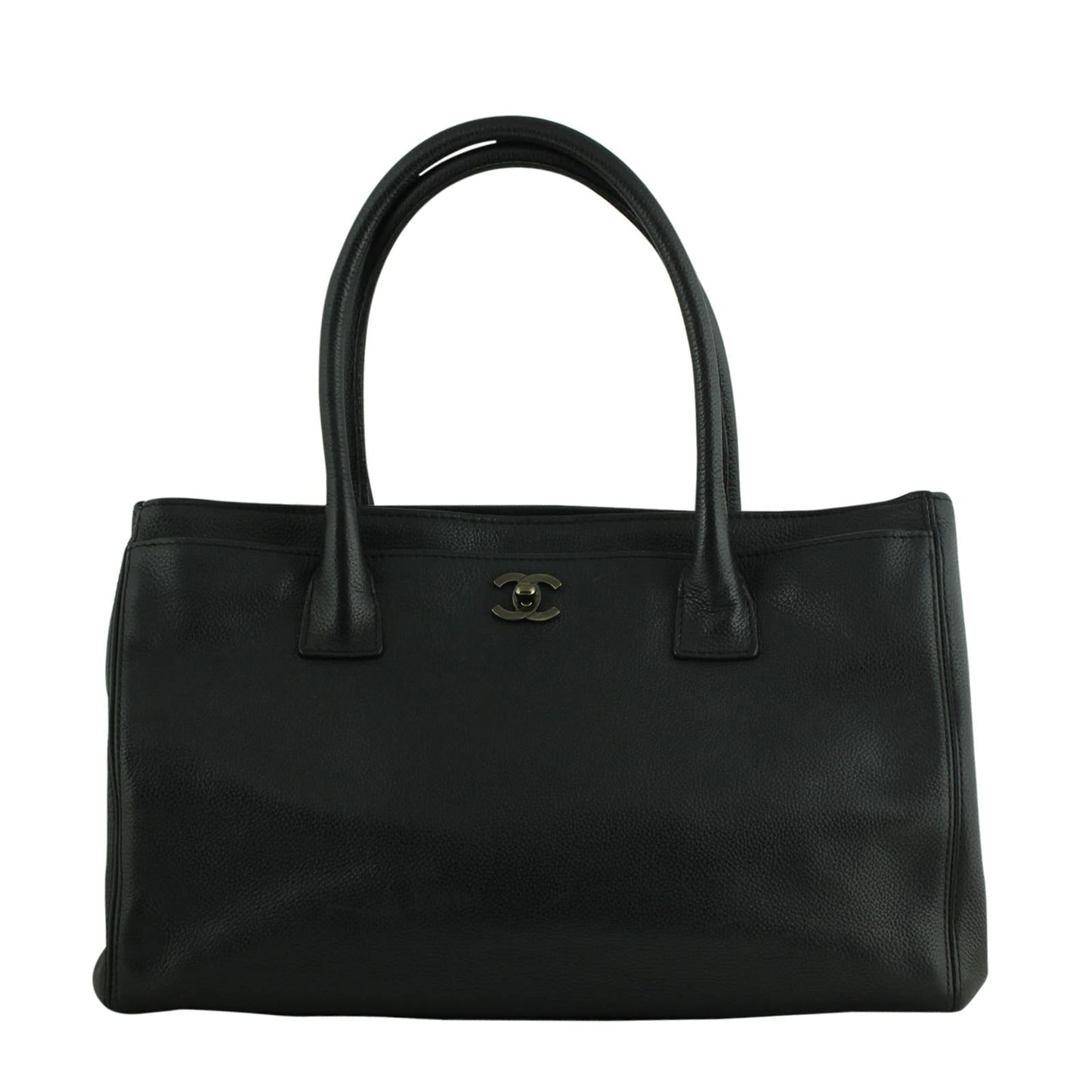Chanel Executive Cerf Tote Black Tote Bag