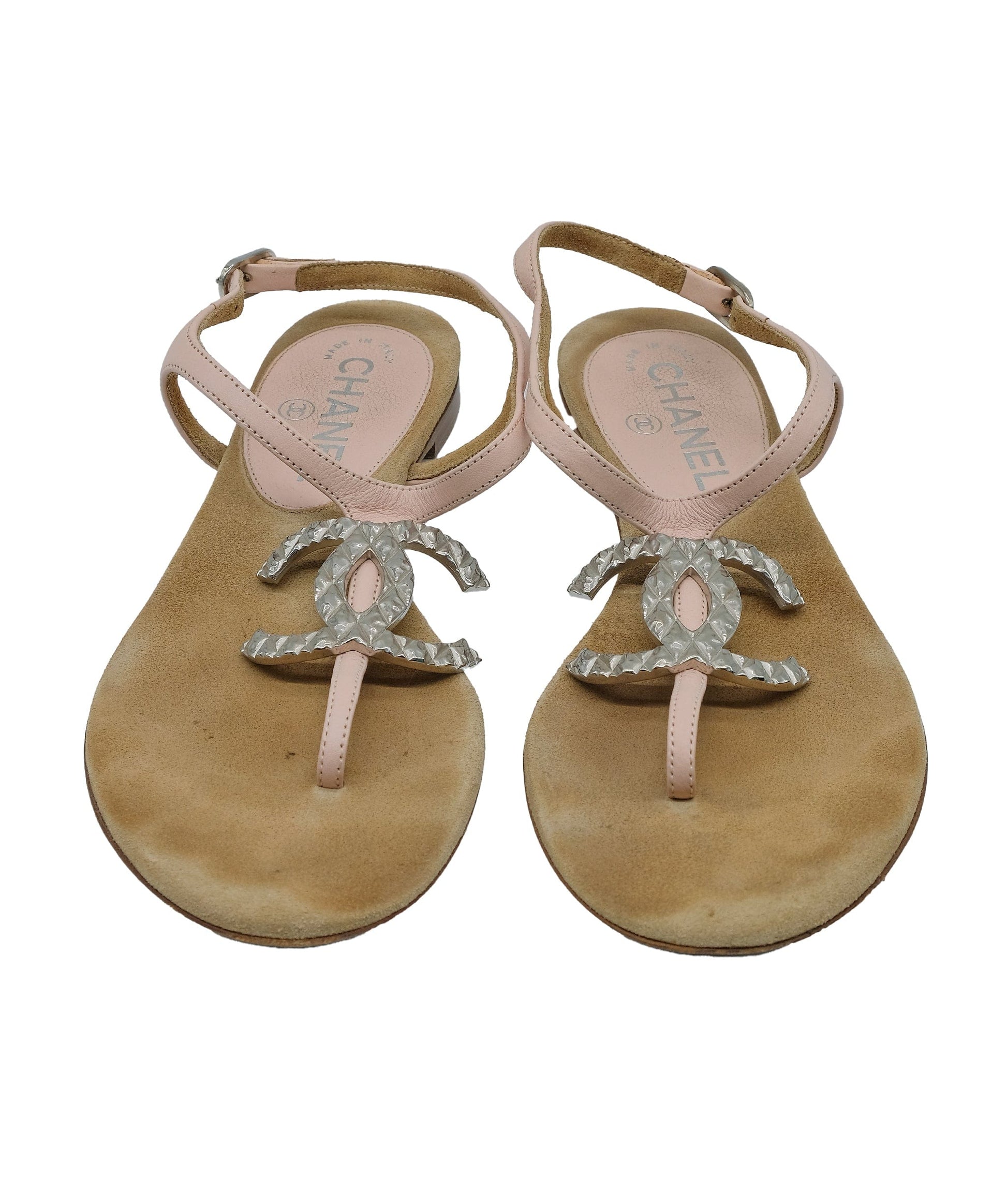 Chanel CC Flat Sandals 36 RJC3268