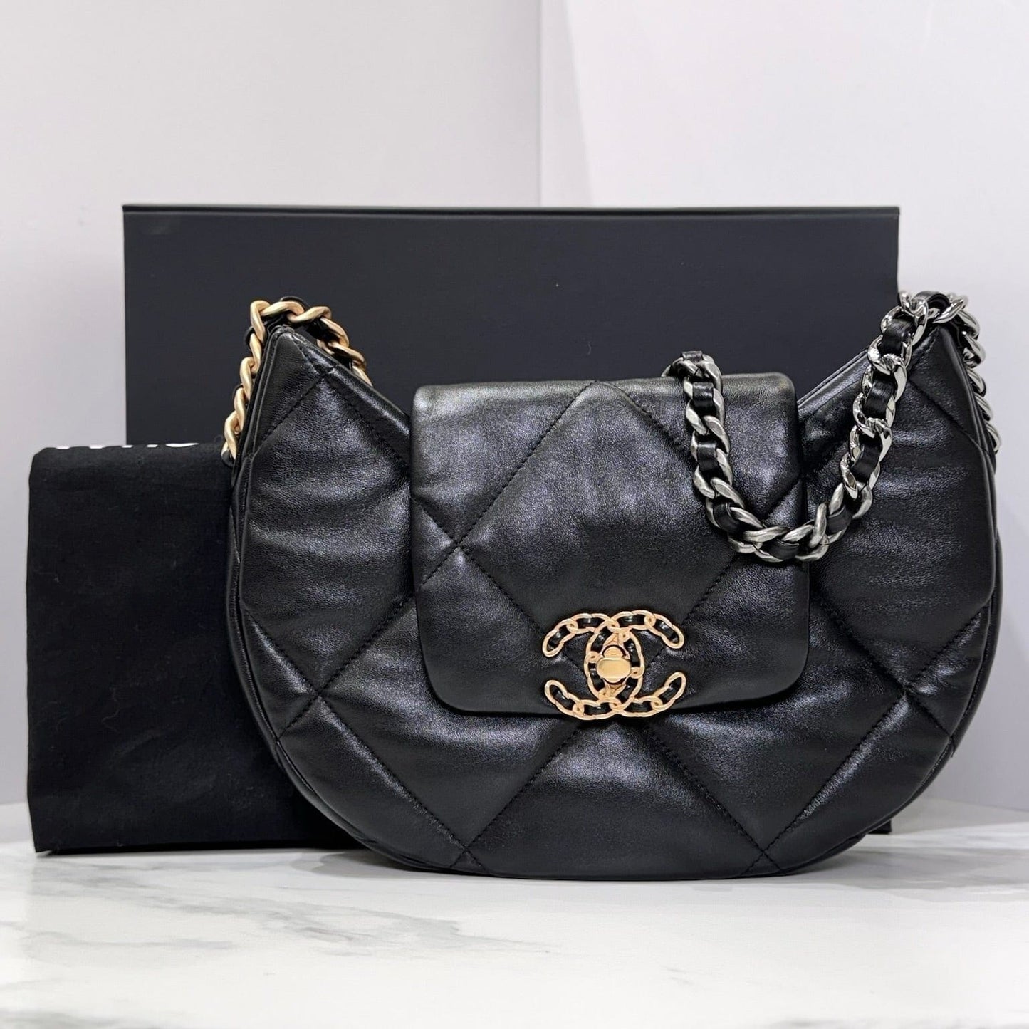 Chanel 19 Hobo Black Bag