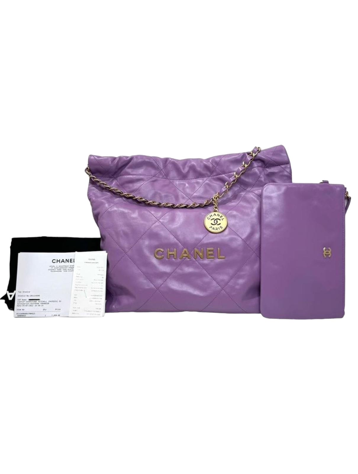 Chanel 22 Medium Purple Bag