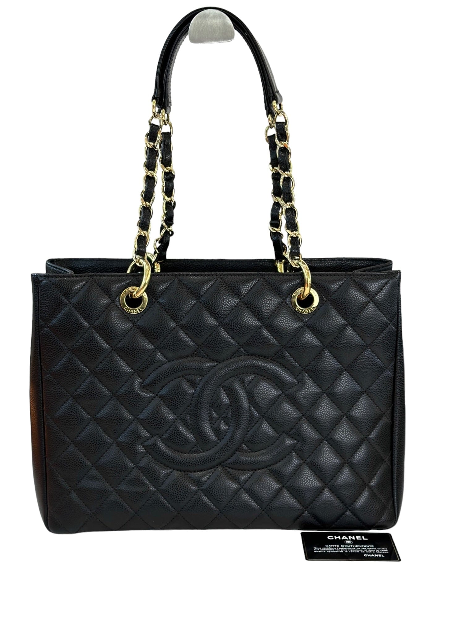 Chanel Black Caviar GST with GHW