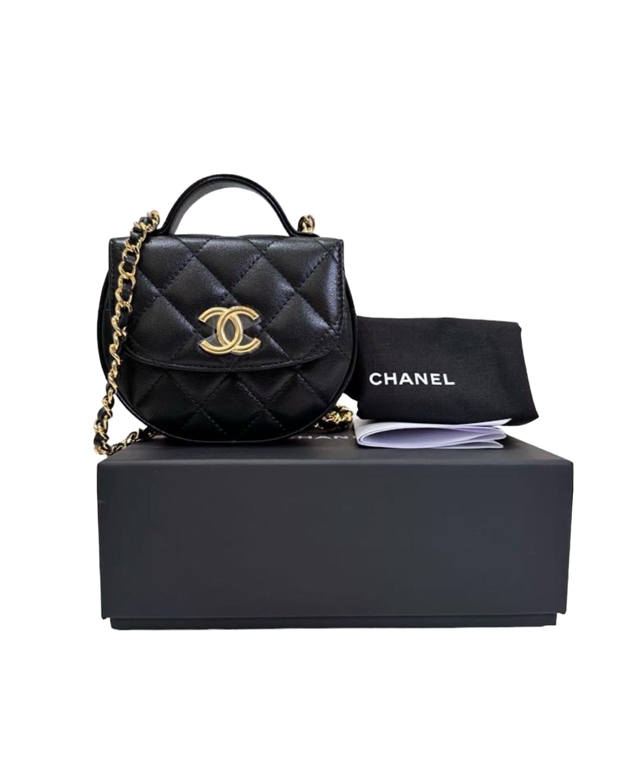 Chanel Black Mini Top Handle Bag