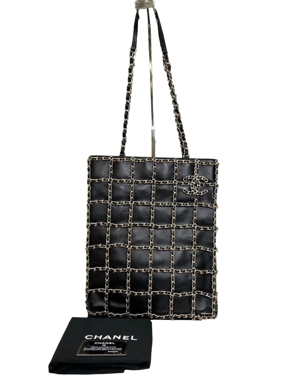 Chanel Black Tote with Chain