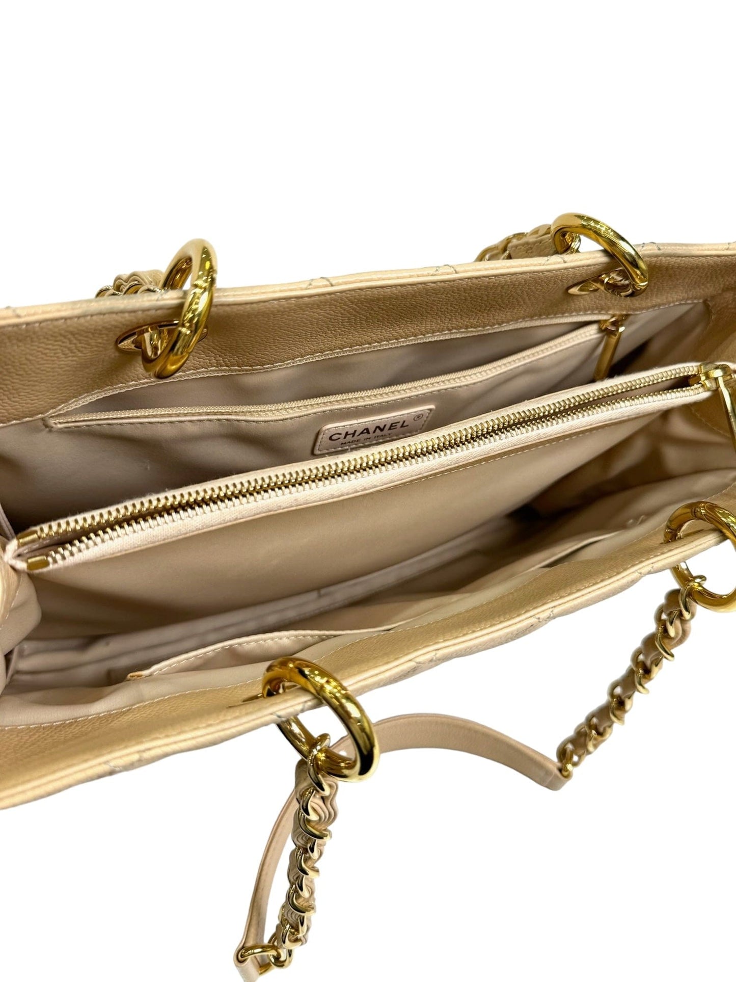 Chanel Cream Caviar GST Bag