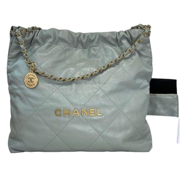 Chanel Green Med 22 Bag