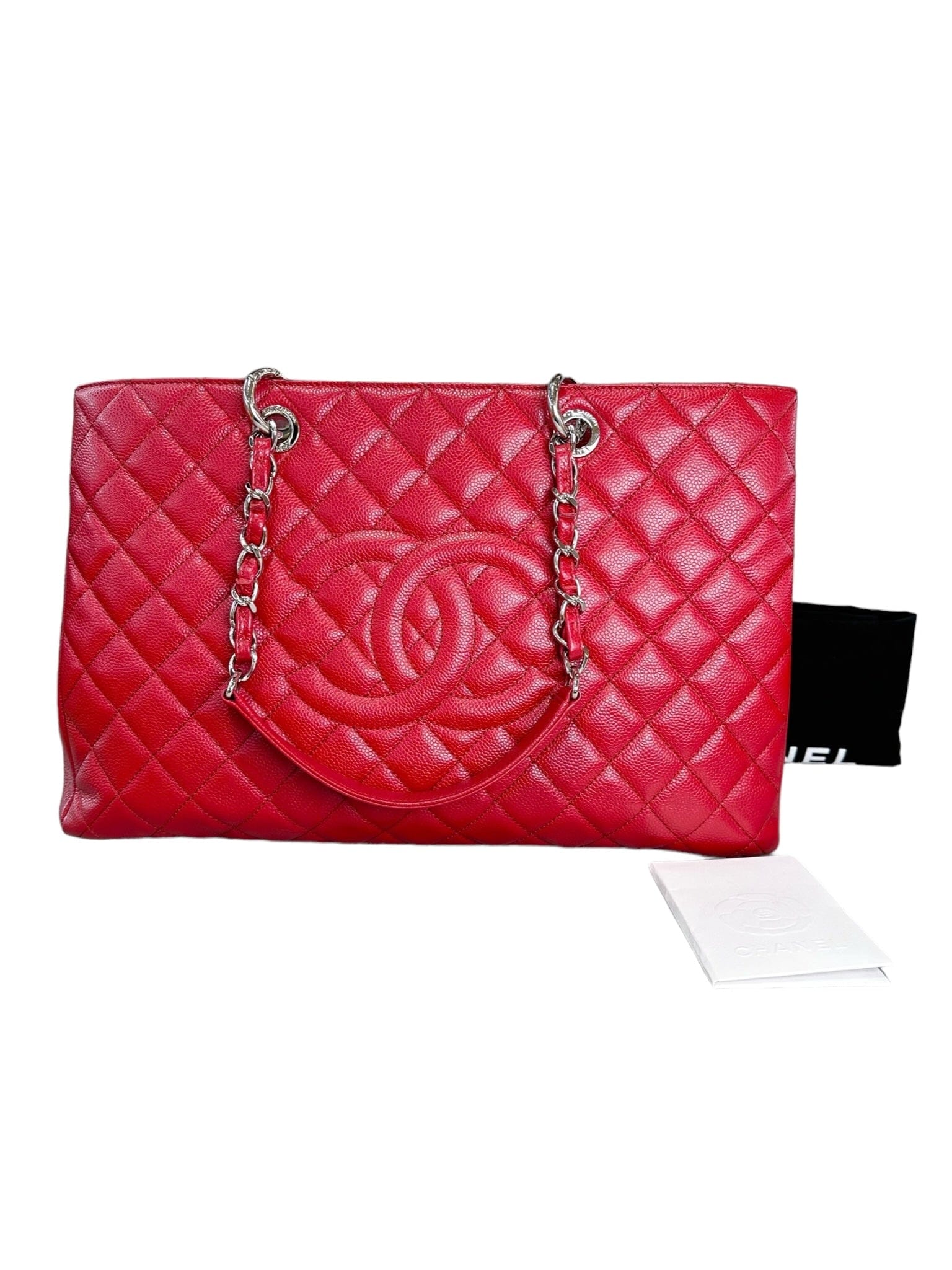 Chanel GST Large Red Caviar Bag