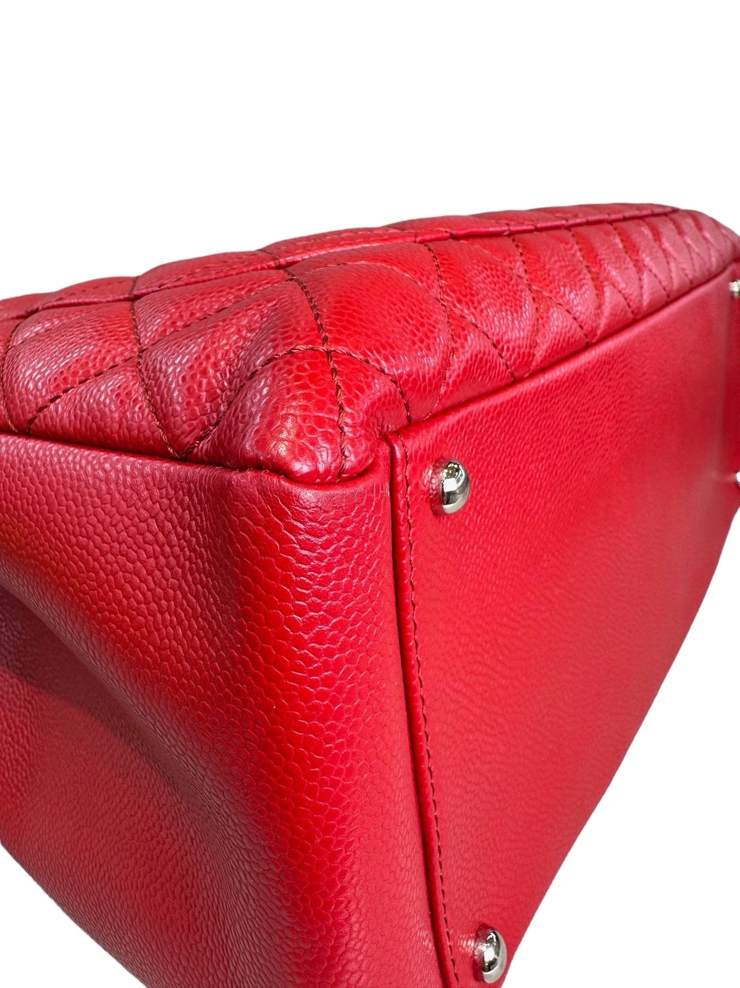 Chanel GST Large Red Caviar Bag