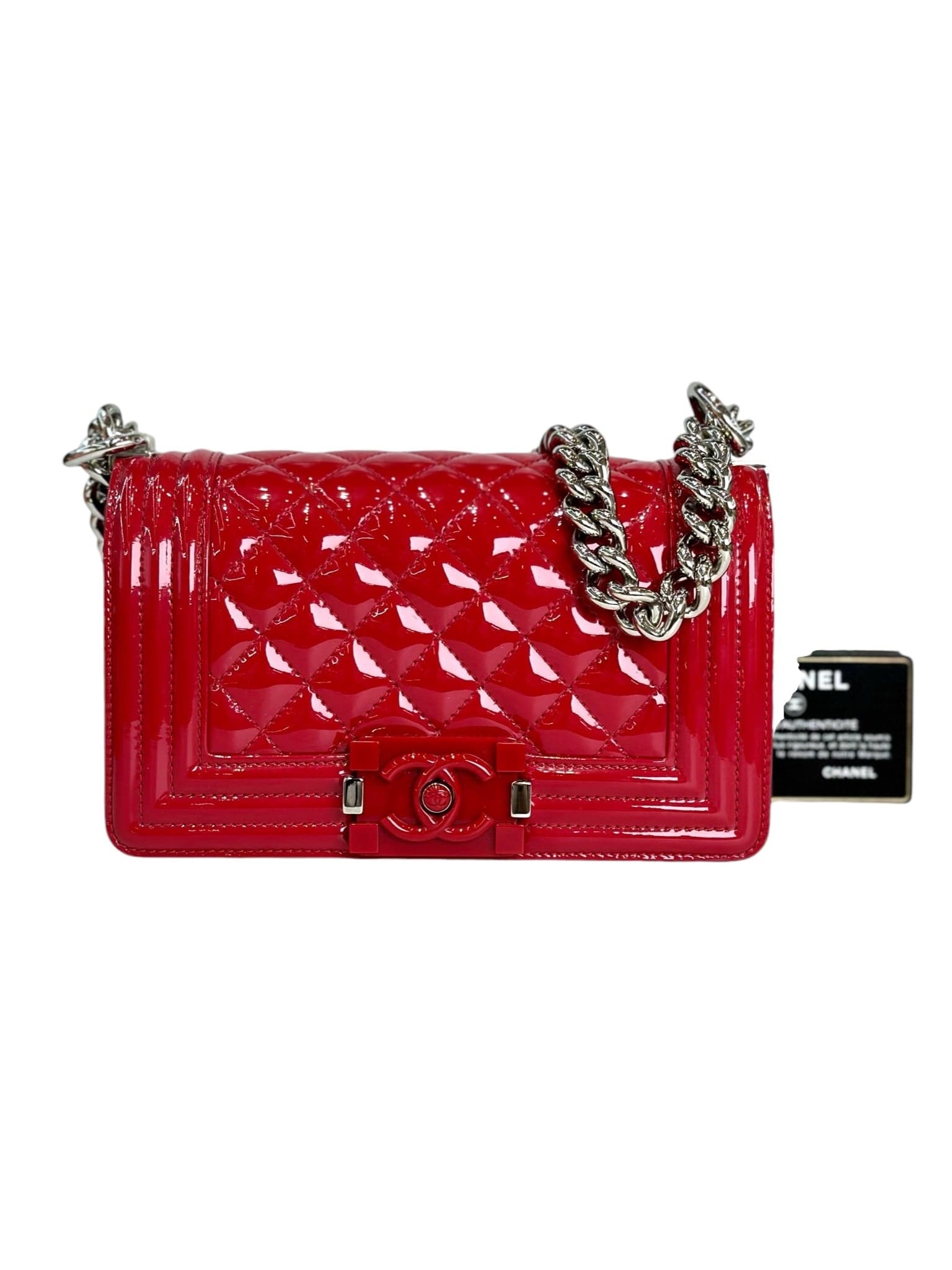 Chanel Small Red Boy Bag