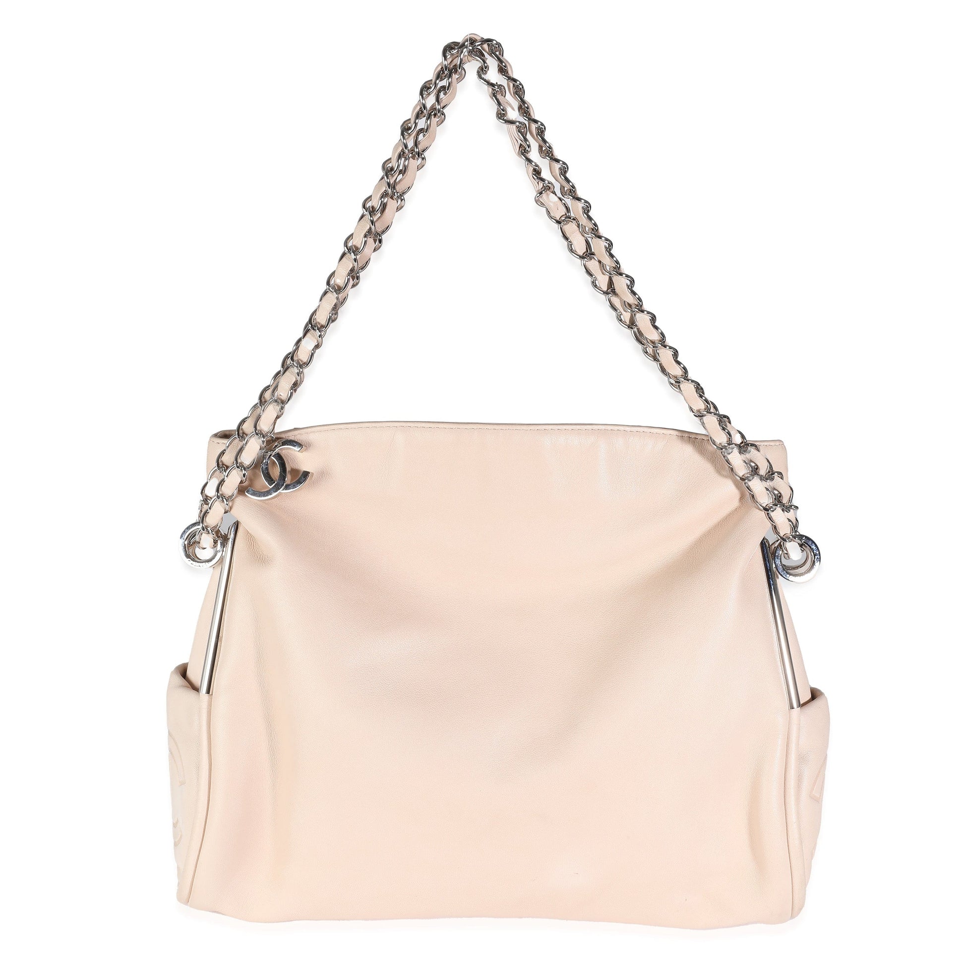 Chanel Beige Lambskin Ultimate Soft Hobo