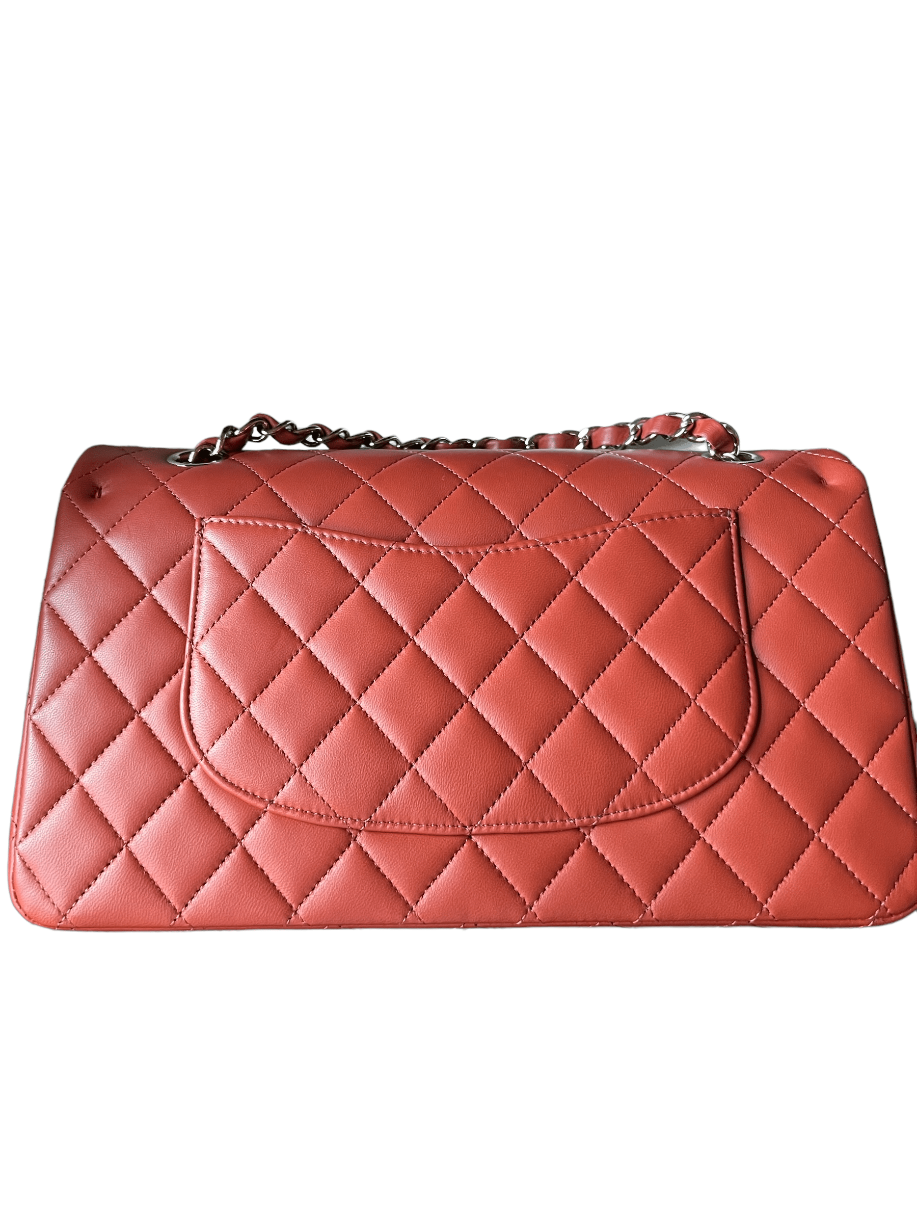 Chanel Medium Classic Double Flap Caramel/Brick/Burnt Lambskin GHW NIB