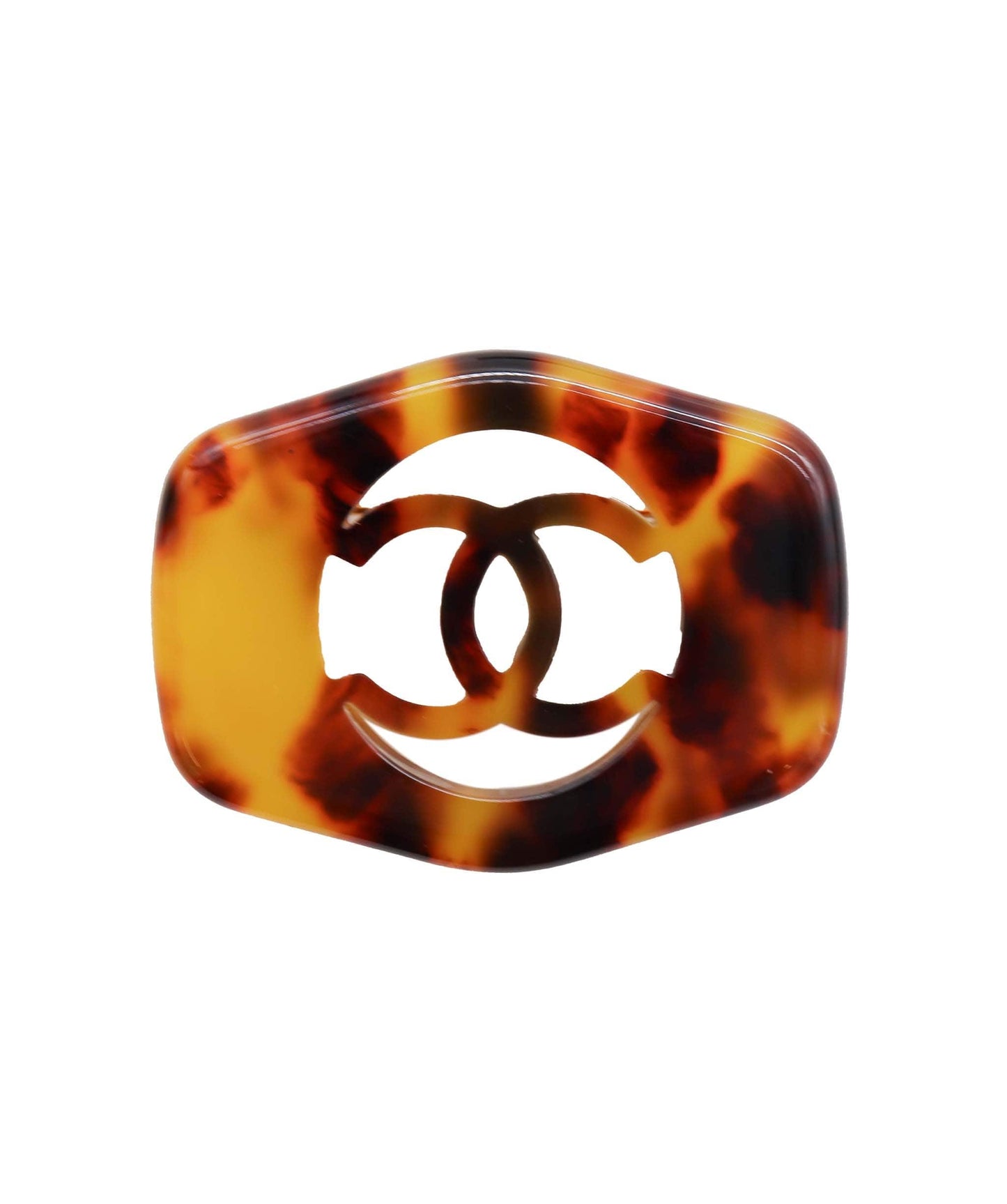 chanel tortoise shell brooch  DXBS1546