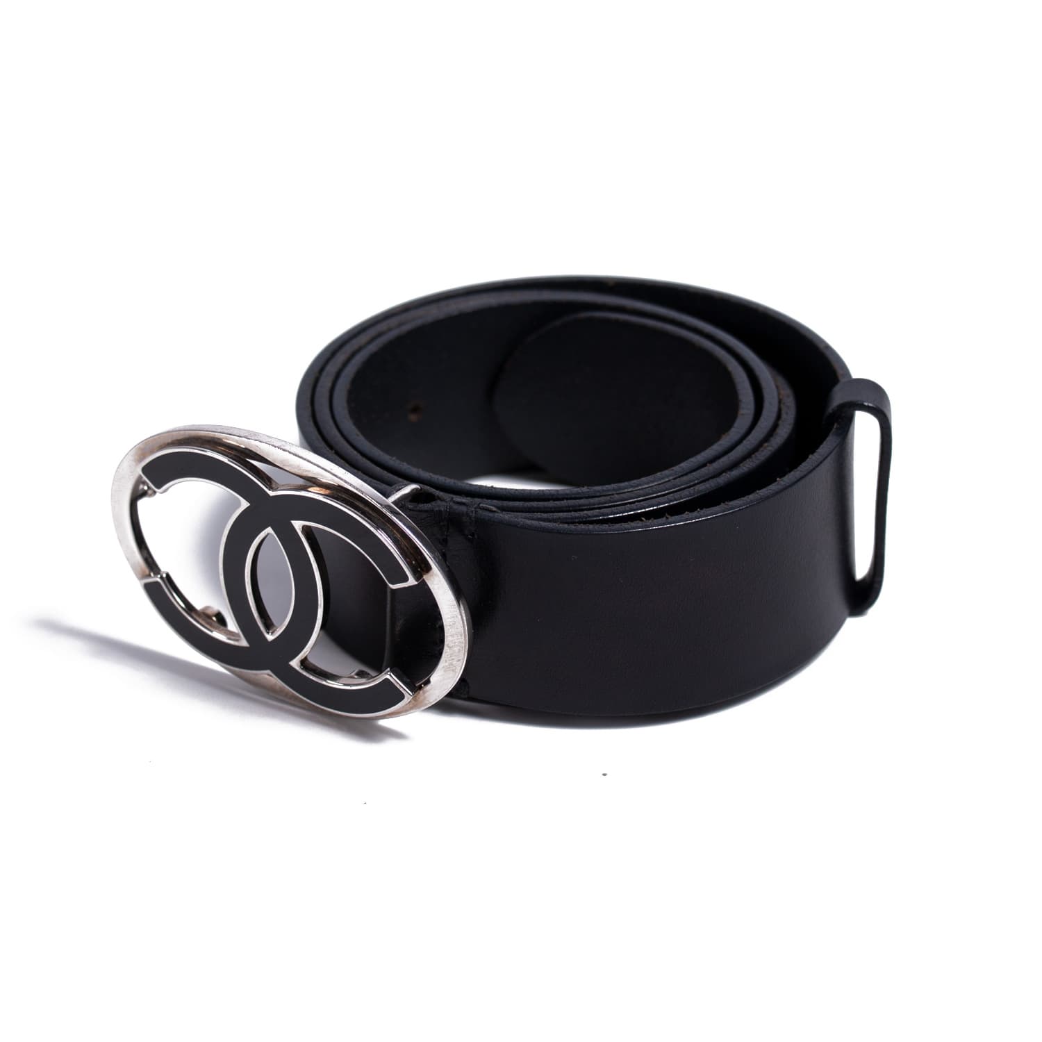 Chanel CC Leather Belt