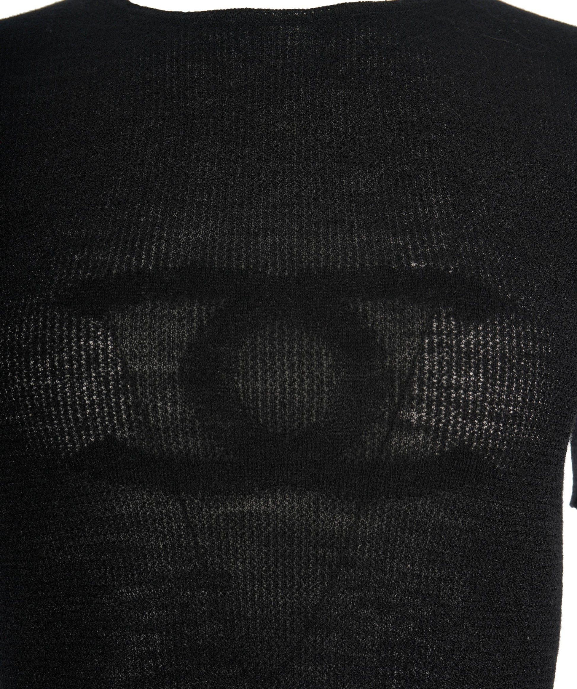 Chanel 02A Big CC Knit Sweater black ASL10697