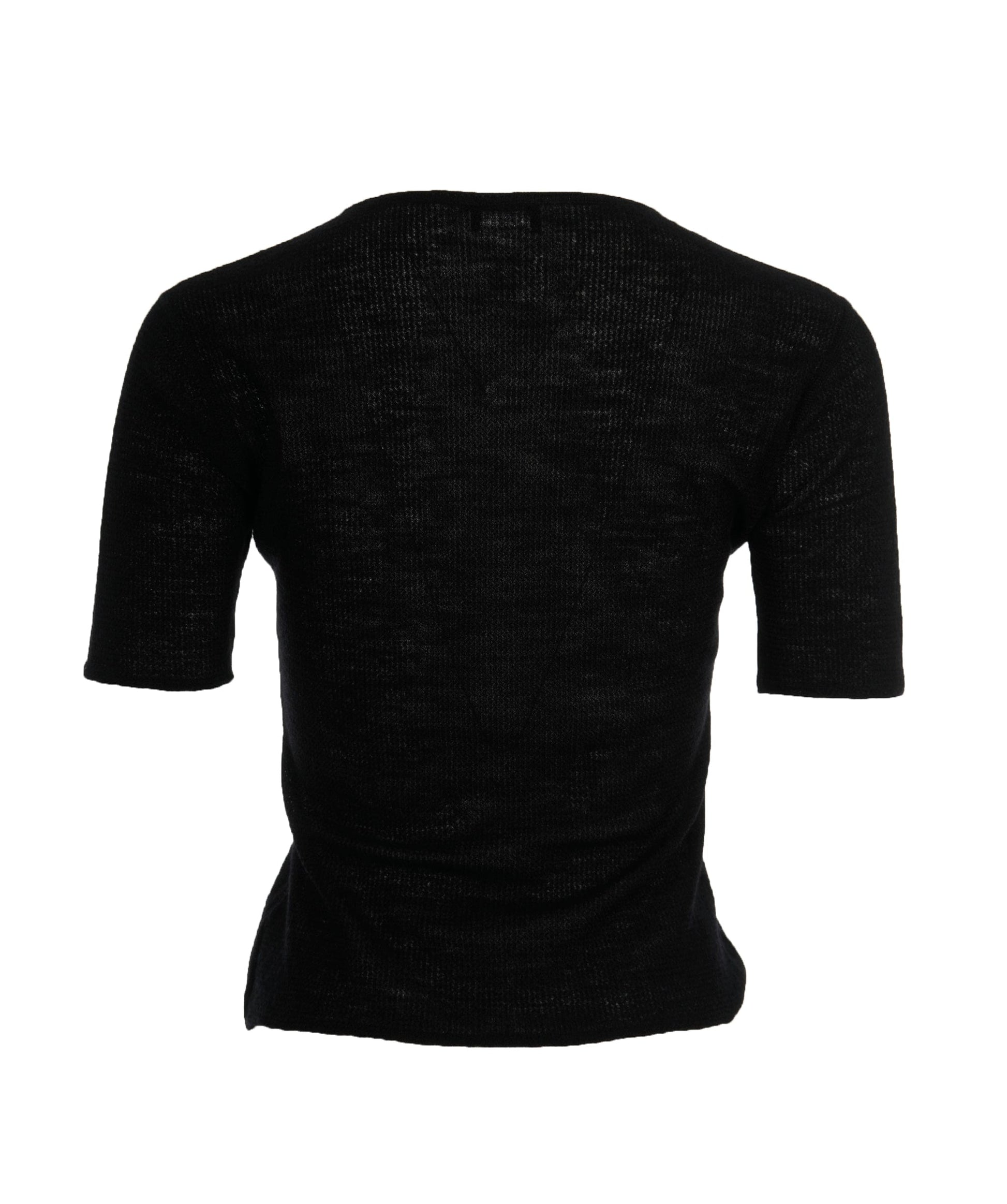 Chanel 02A Big CC Knit Sweater black ASL10697