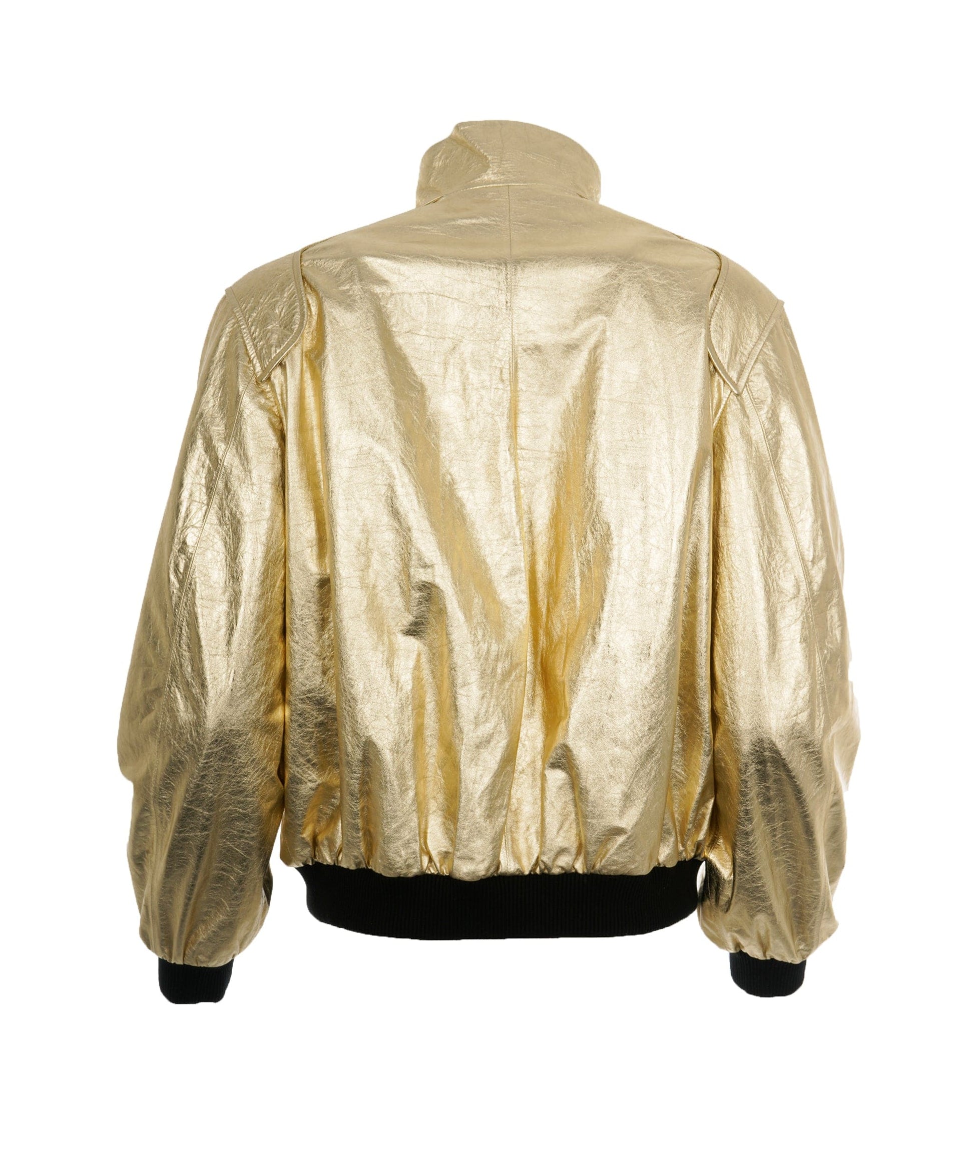 Chanel 2023 monte carlo gold bomber jacket size 38  - AJC0712