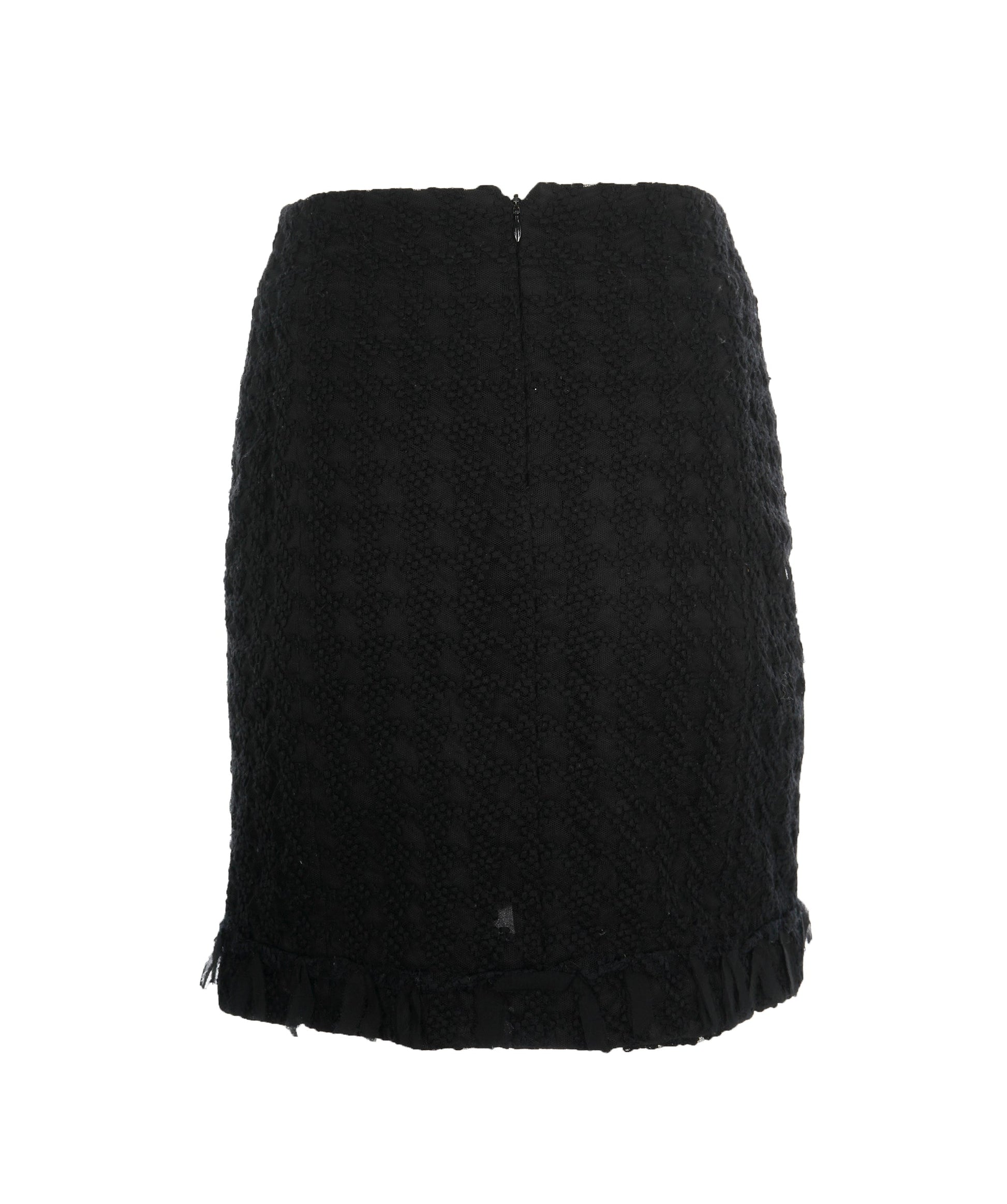 Chanel black lace skirt  AVL1447
