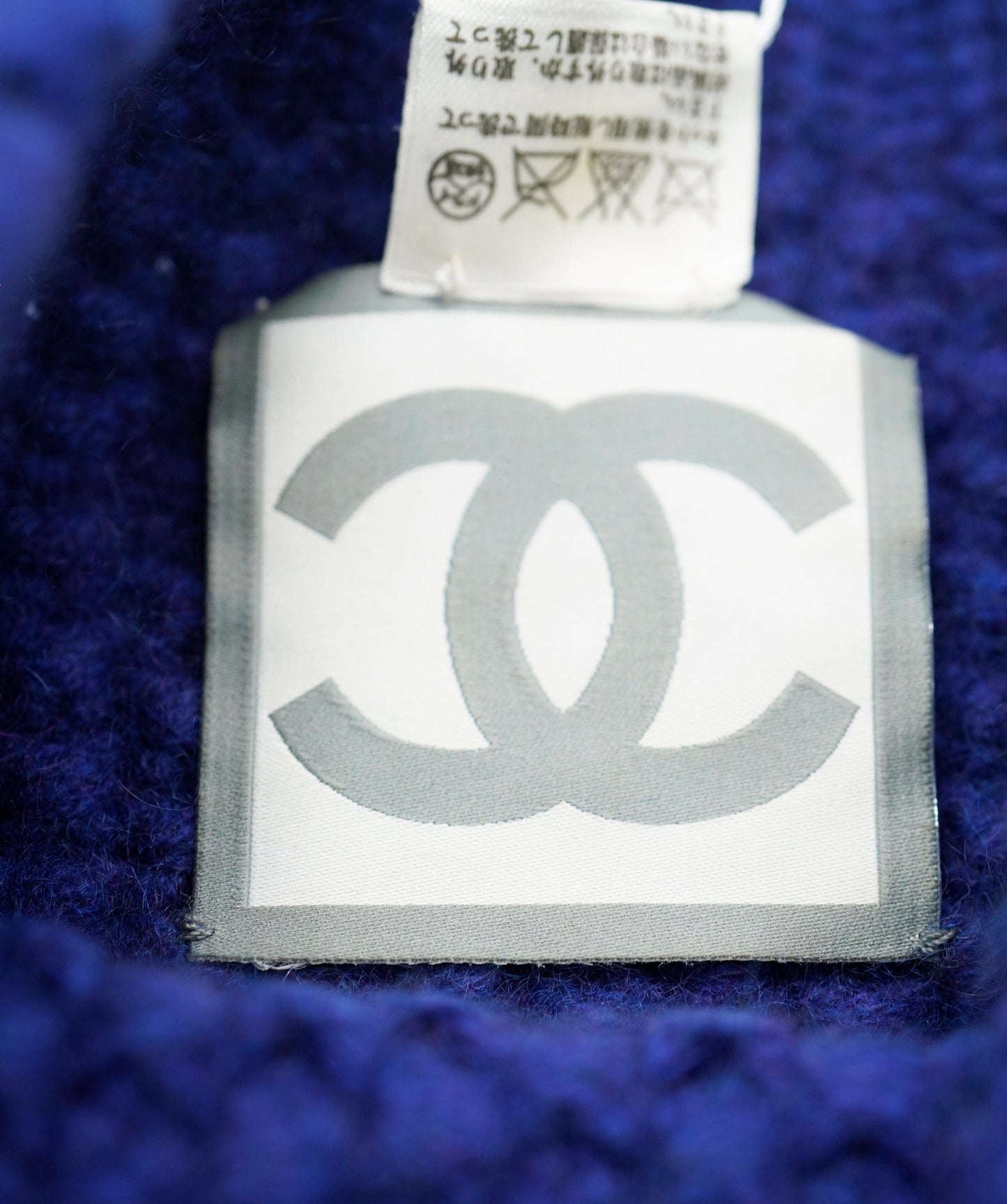 Chanel CC Beanie Hat Blue ASL10181