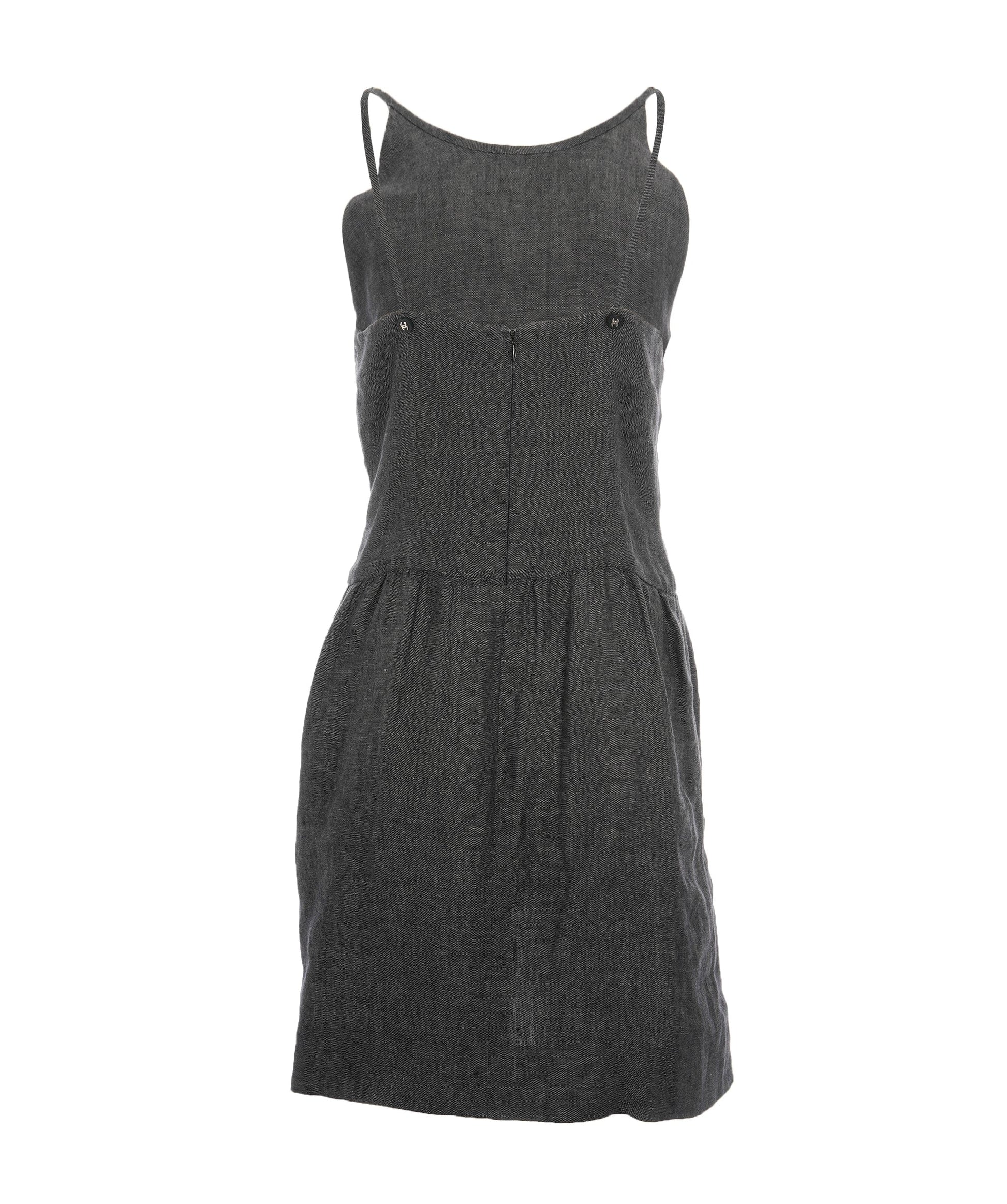 Chanel Grey Strappy CC Dress ALC1169