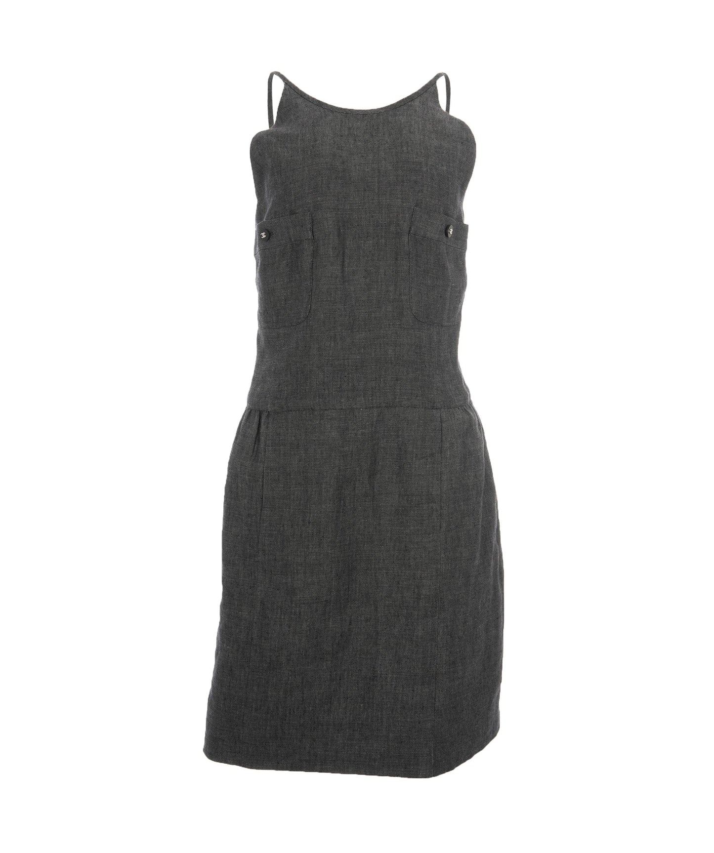 Chanel Grey Strappy CC Dress ALC1169