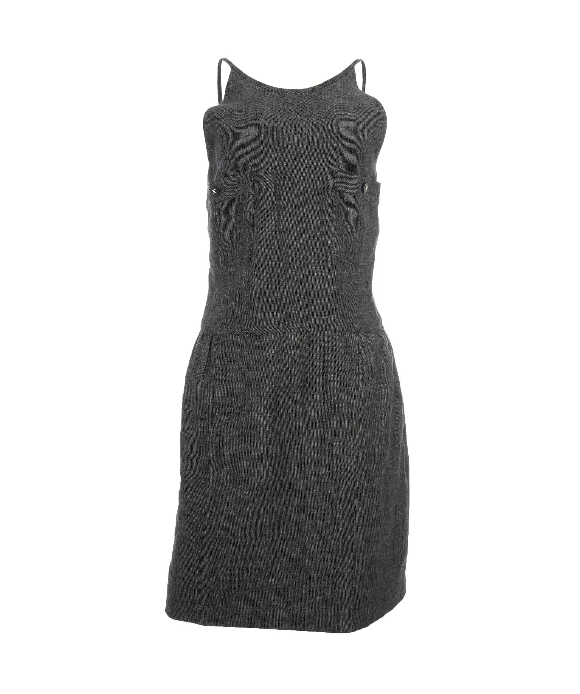 Chanel Grey Strappy CC Dress ALC1169