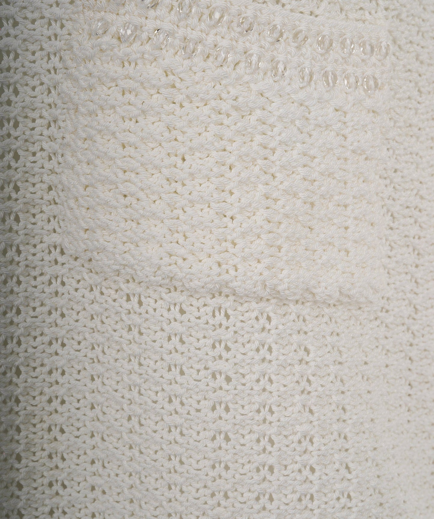 Chanel Knit Cream Detail CC Top 36/38 ALC1489
