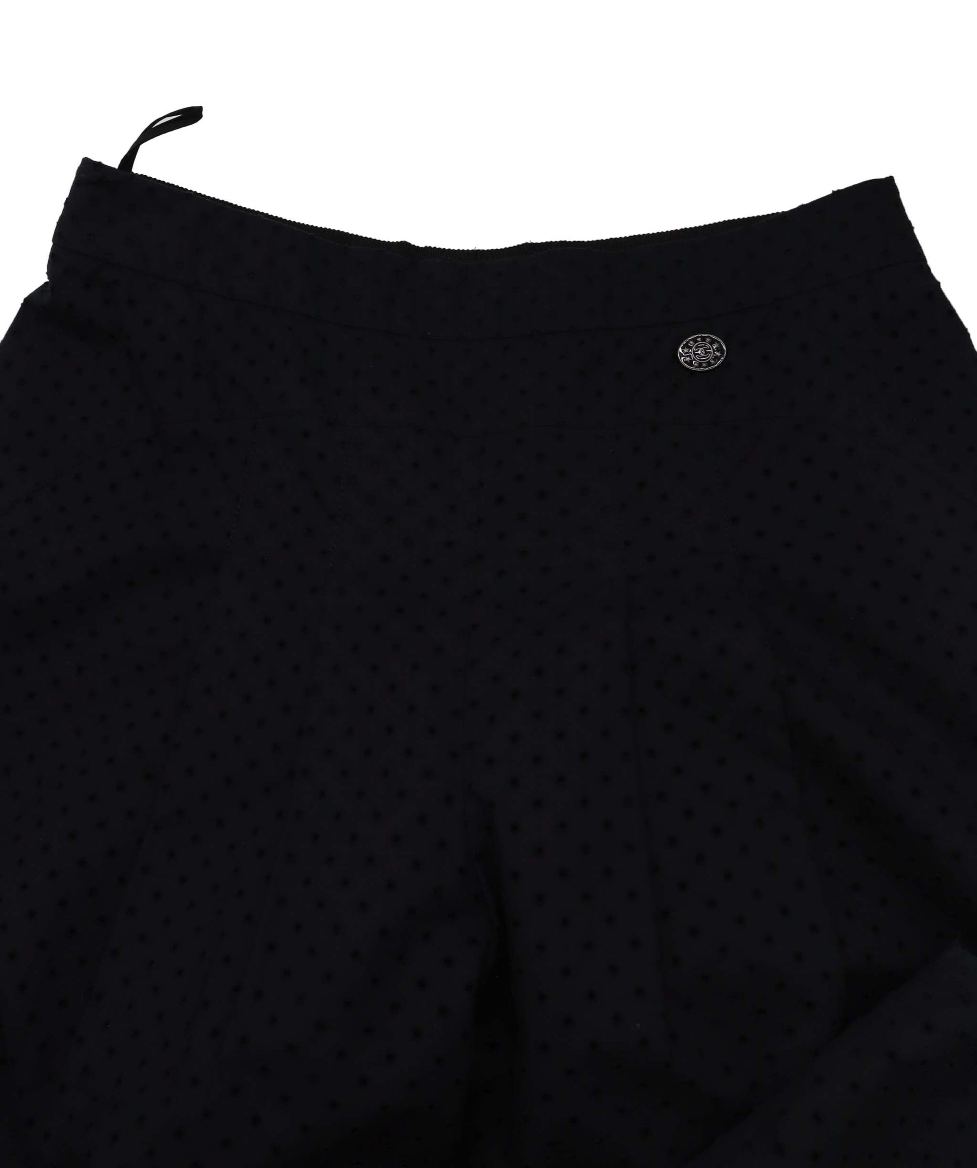 Chanel Perforated Black Pants 36 RJC3771