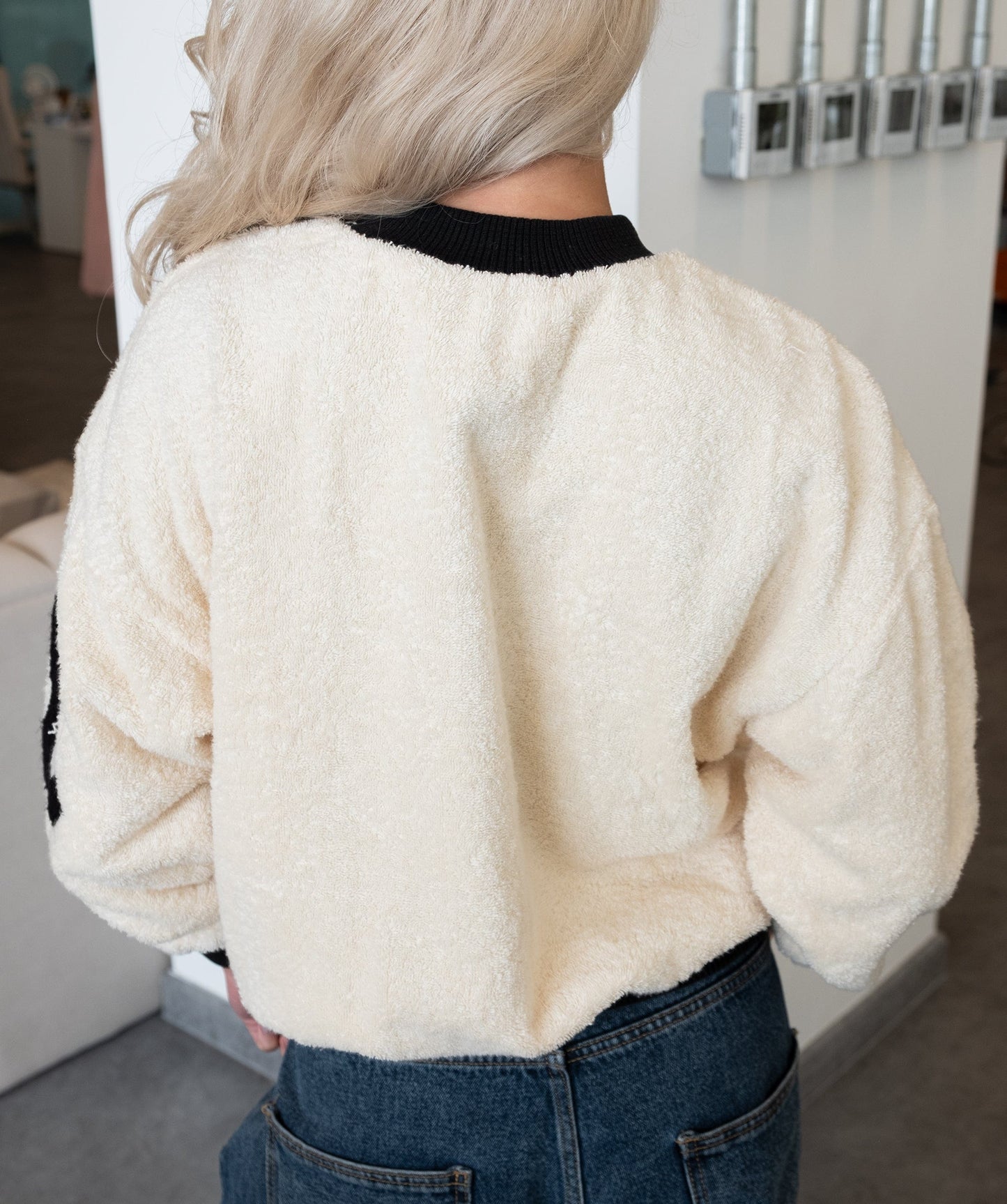 Chanel Pile Cocomark Sweatshirt P60704	 DXBS0483