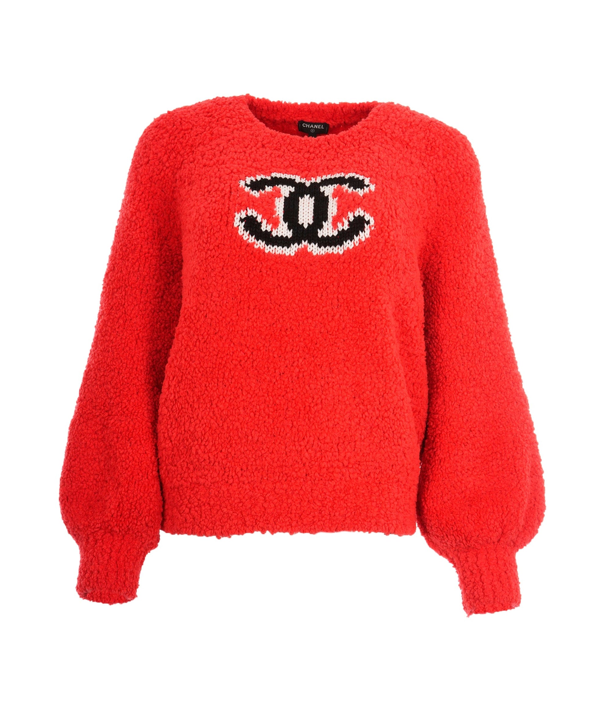 Chanel Super Rare Red CC Sweater  ALC1755
