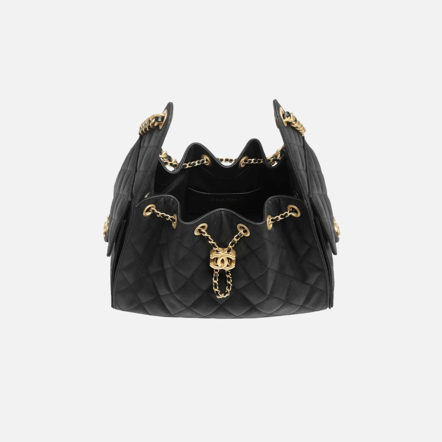 Chanel Small 25 Bag in Canvas and Gold Metal