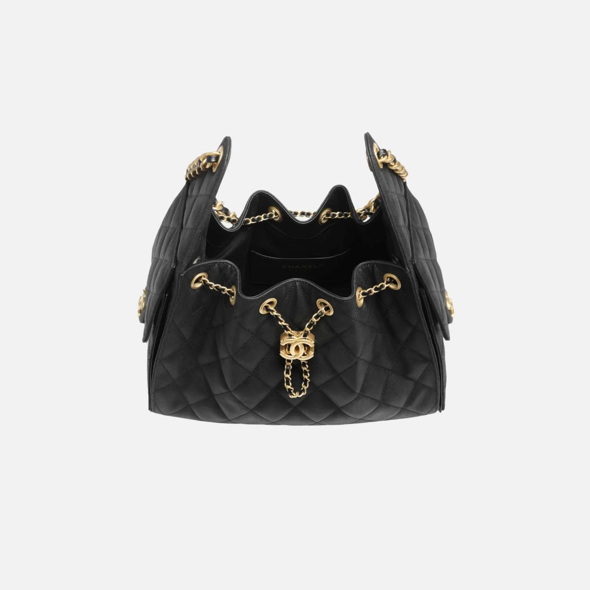 Chanel Small 25 Bag in Canvas and Gold Metal
