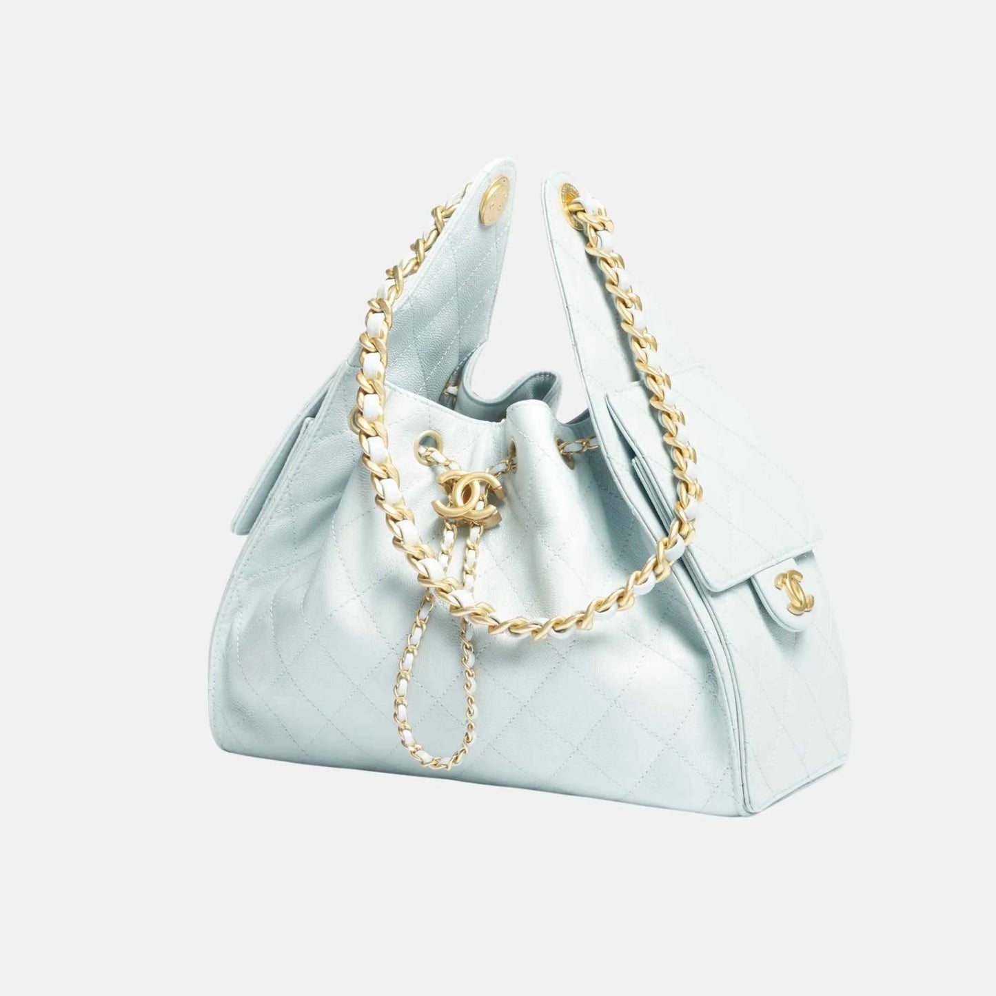 Chanel Small 25 Bag in Light Blue Calfskin – Fw 2025/26