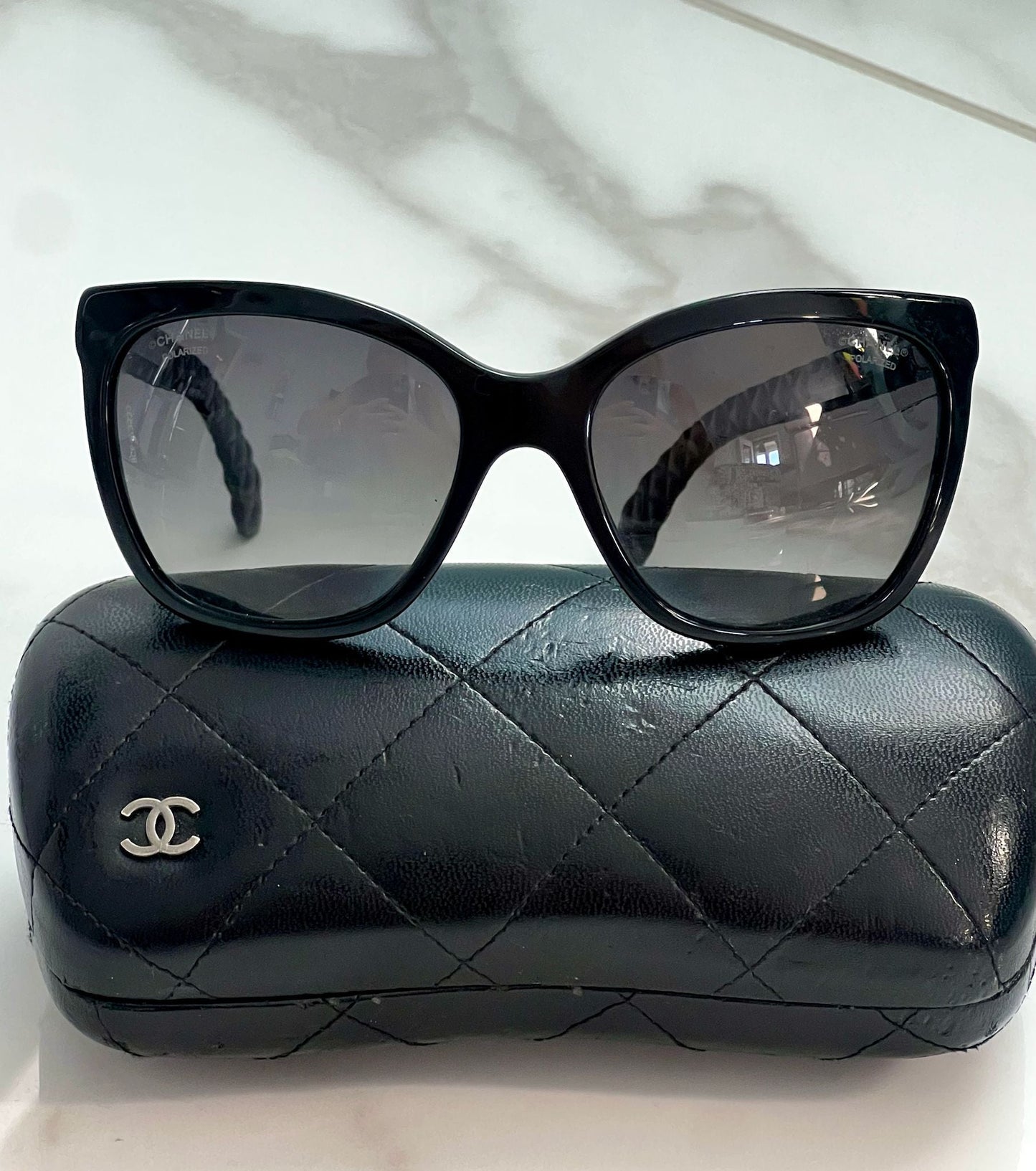 Chanel -Q Polarized Sunglasses Bag