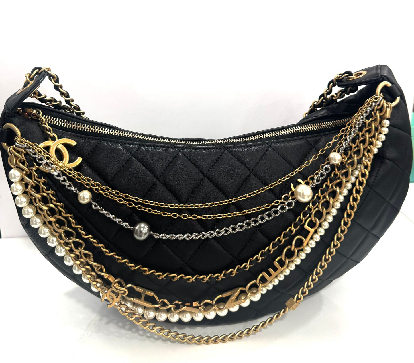 Chanel PARIS HOBO ALL ABOUT CHAINS Shoulder Bag