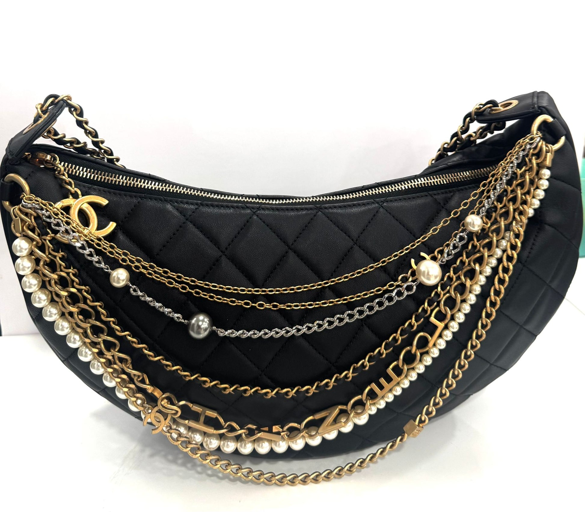 Chanel PARIS HOBO ALL ABOUT CHAINS Shoulder Bag