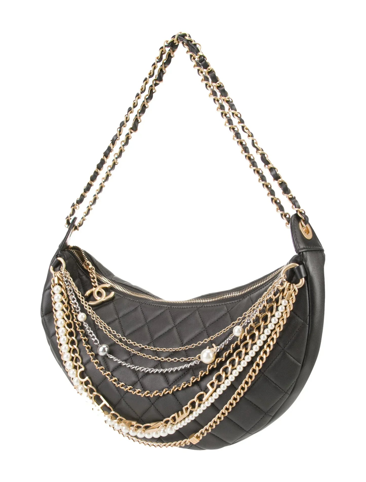 Chanel PARIS HOBO ALL ABOUT CHAINS Shoulder Bag